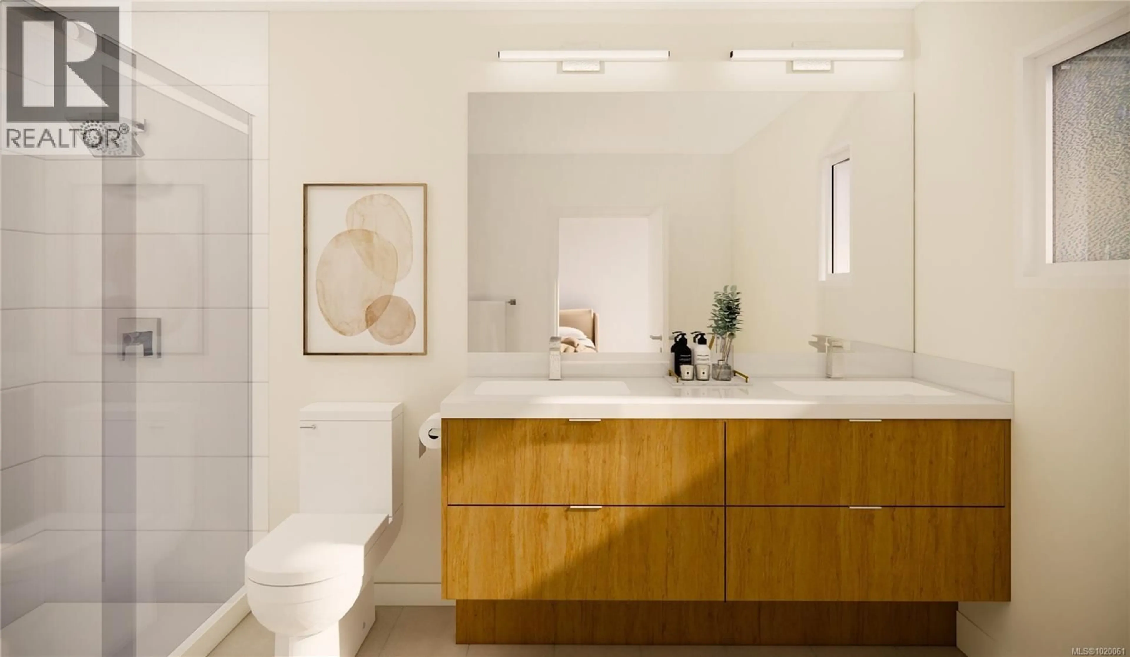 Contemporary bathroom, ceramic/tile floor for 103 - 511 RITHET STREET, Victoria British Columbia V8V1E4