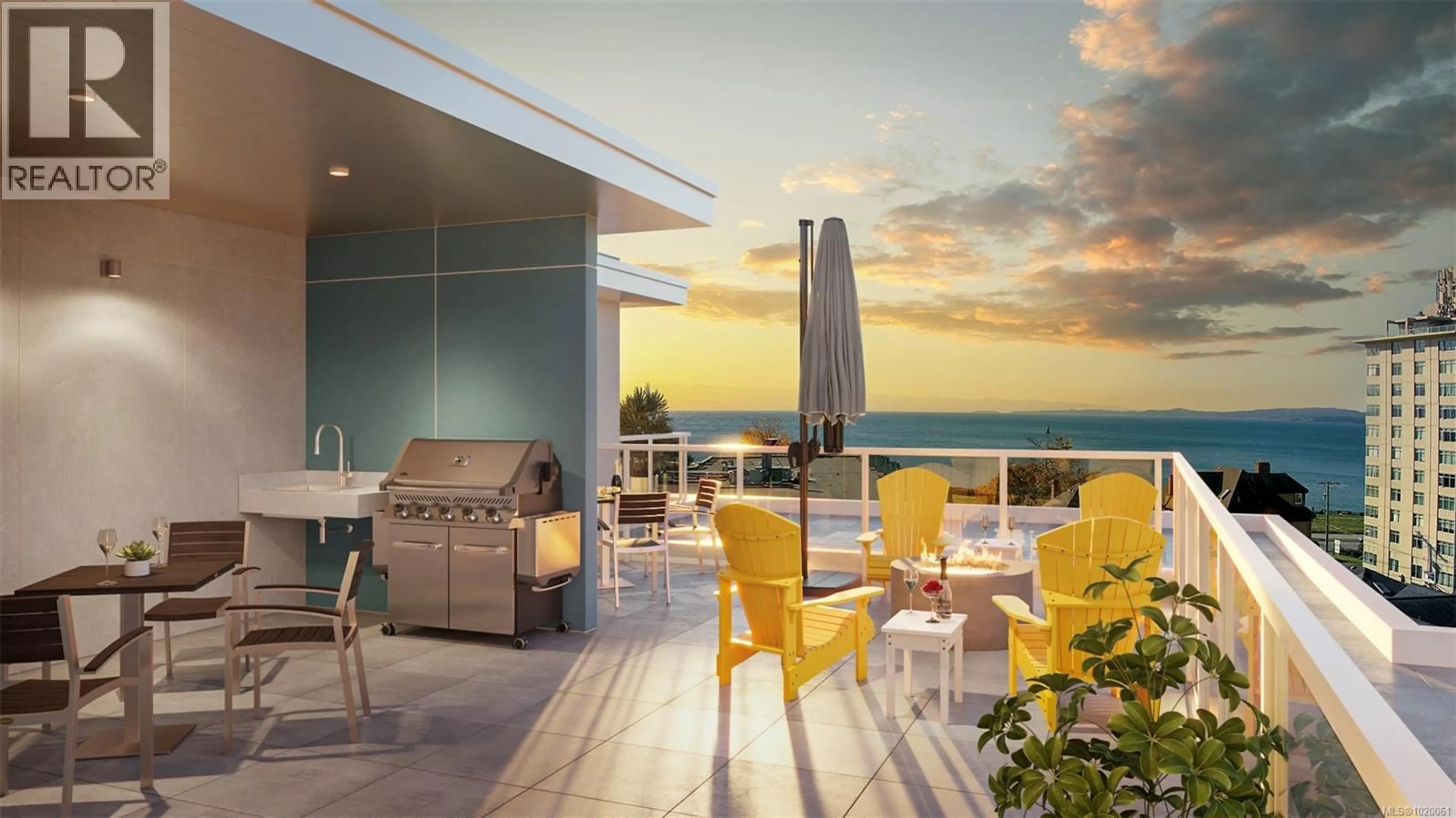 Patio, water/lake/river/ocean view for 103 - 511 RITHET STREET, Victoria British Columbia V8V1E4