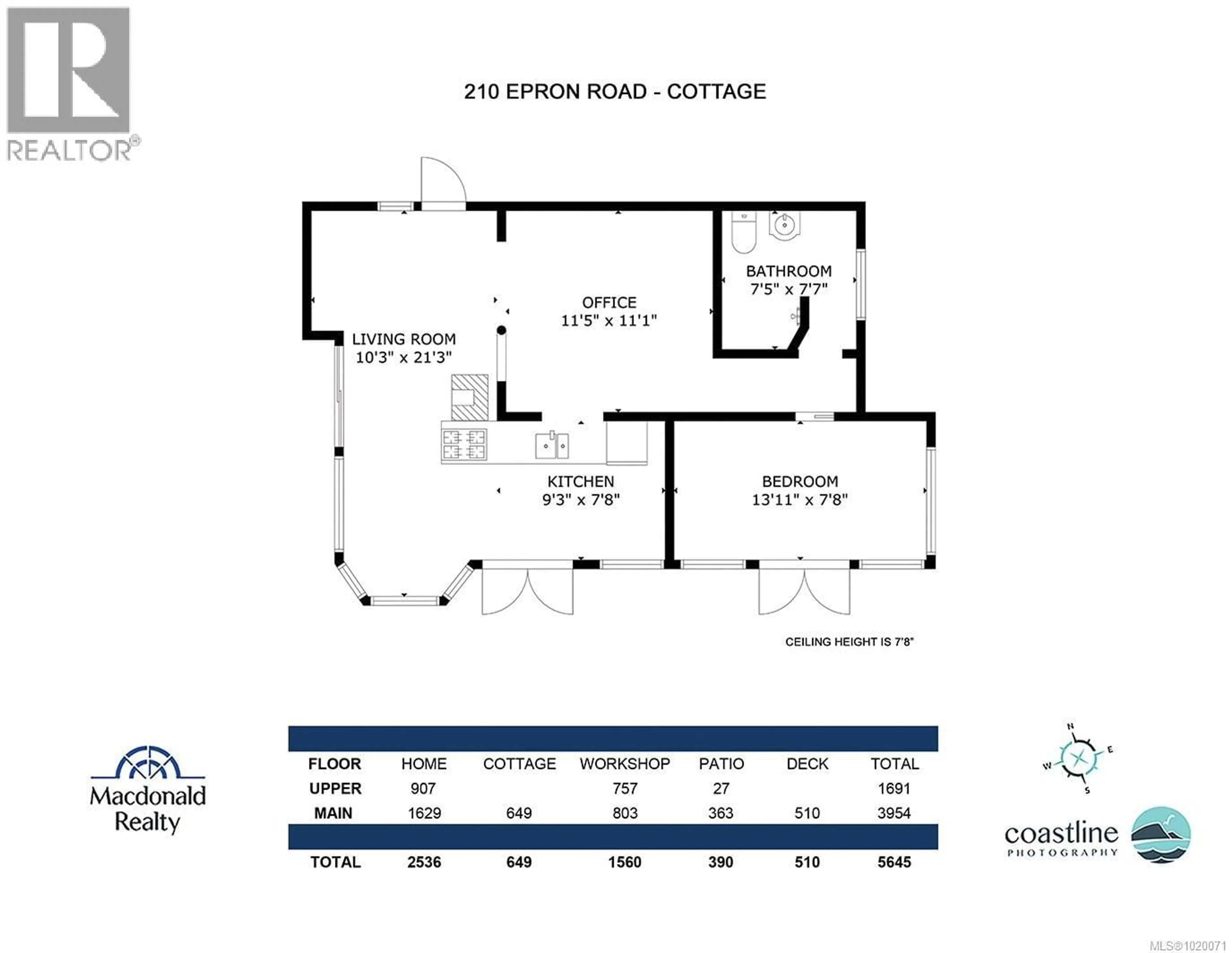 Floor plan for 210 EPRON ROAD, Salt Spring British Columbia V8K1C7