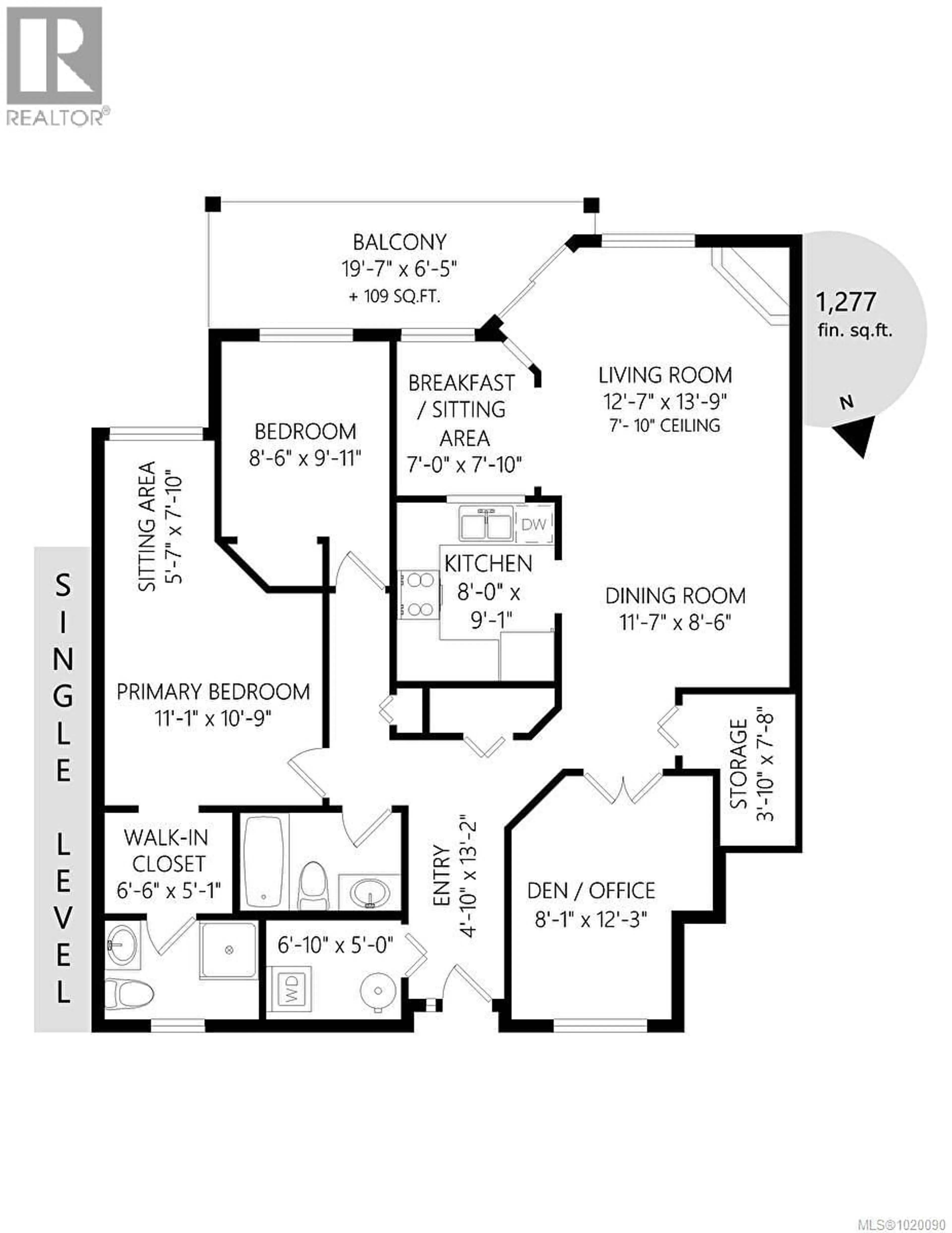 Floor plan for 111 - 4949 WILLS ROAD, Nanaimo British Columbia V9T2K4
