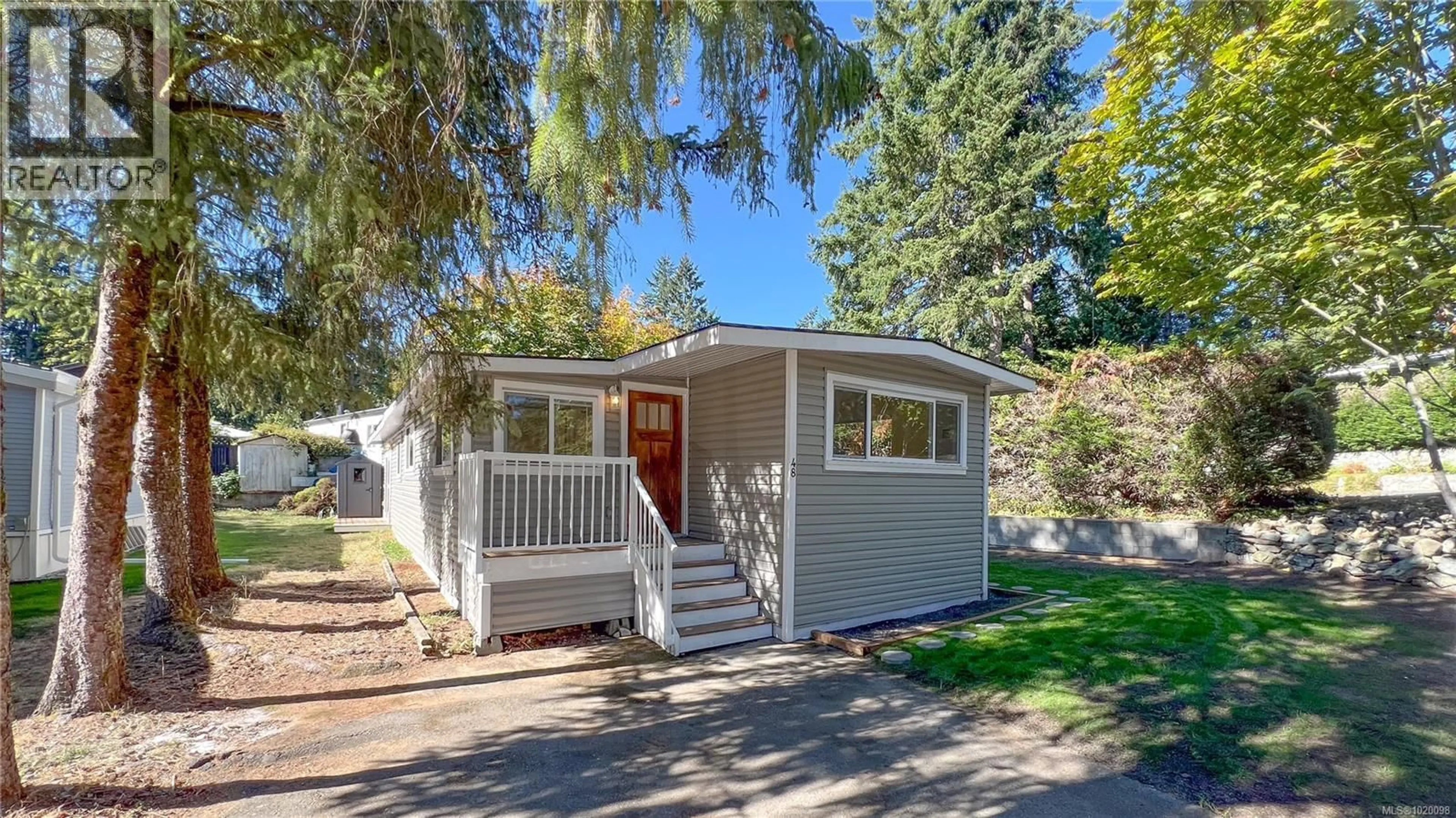 Home with vinyl exterior material, street for 48 - 2785 WALLBANK ROAD, Shawnigan Lake British Columbia V8H2A5