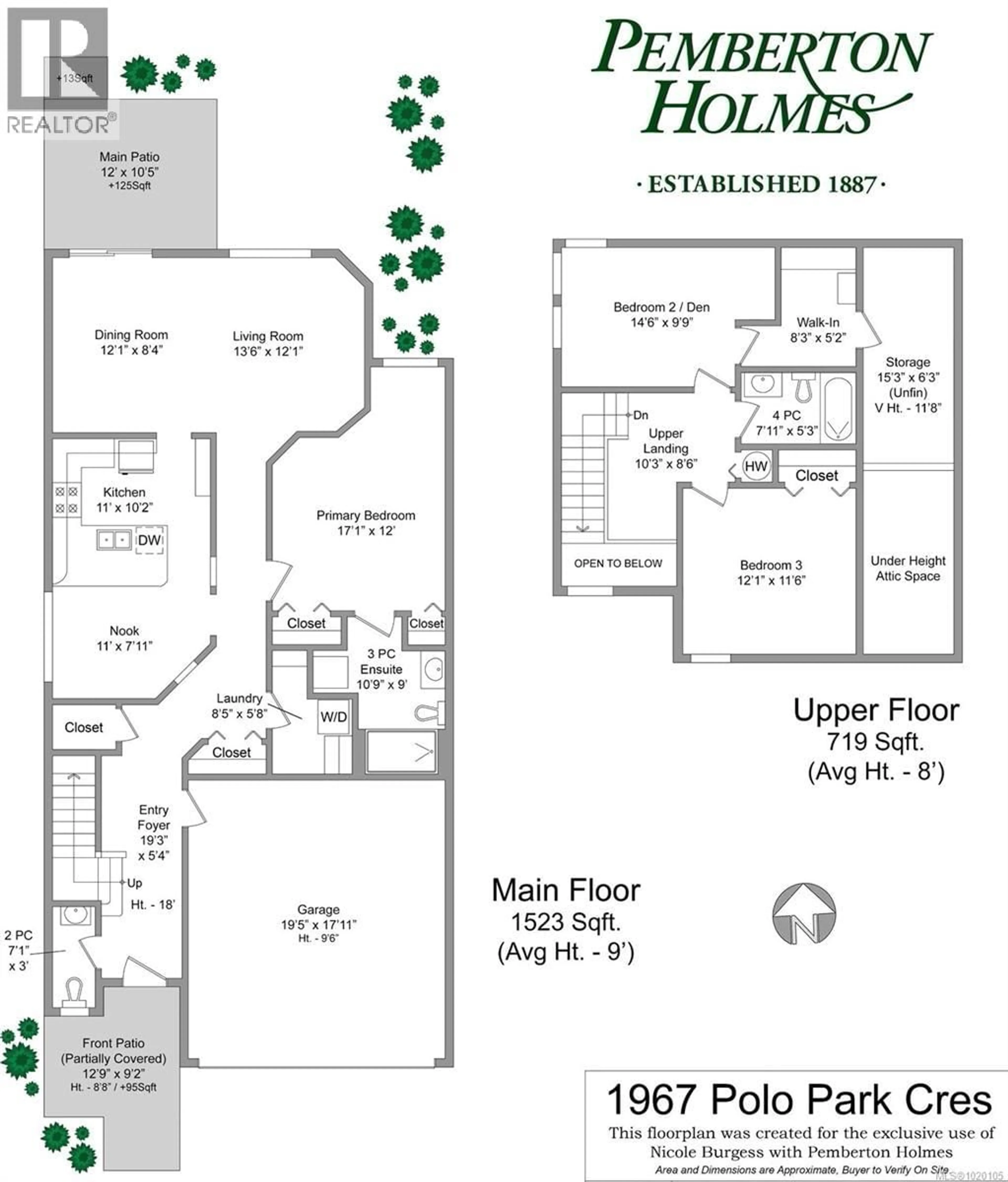 Floor plan for 1967 POLO PARK COURT, Central Saanich British Columbia V8M2K1