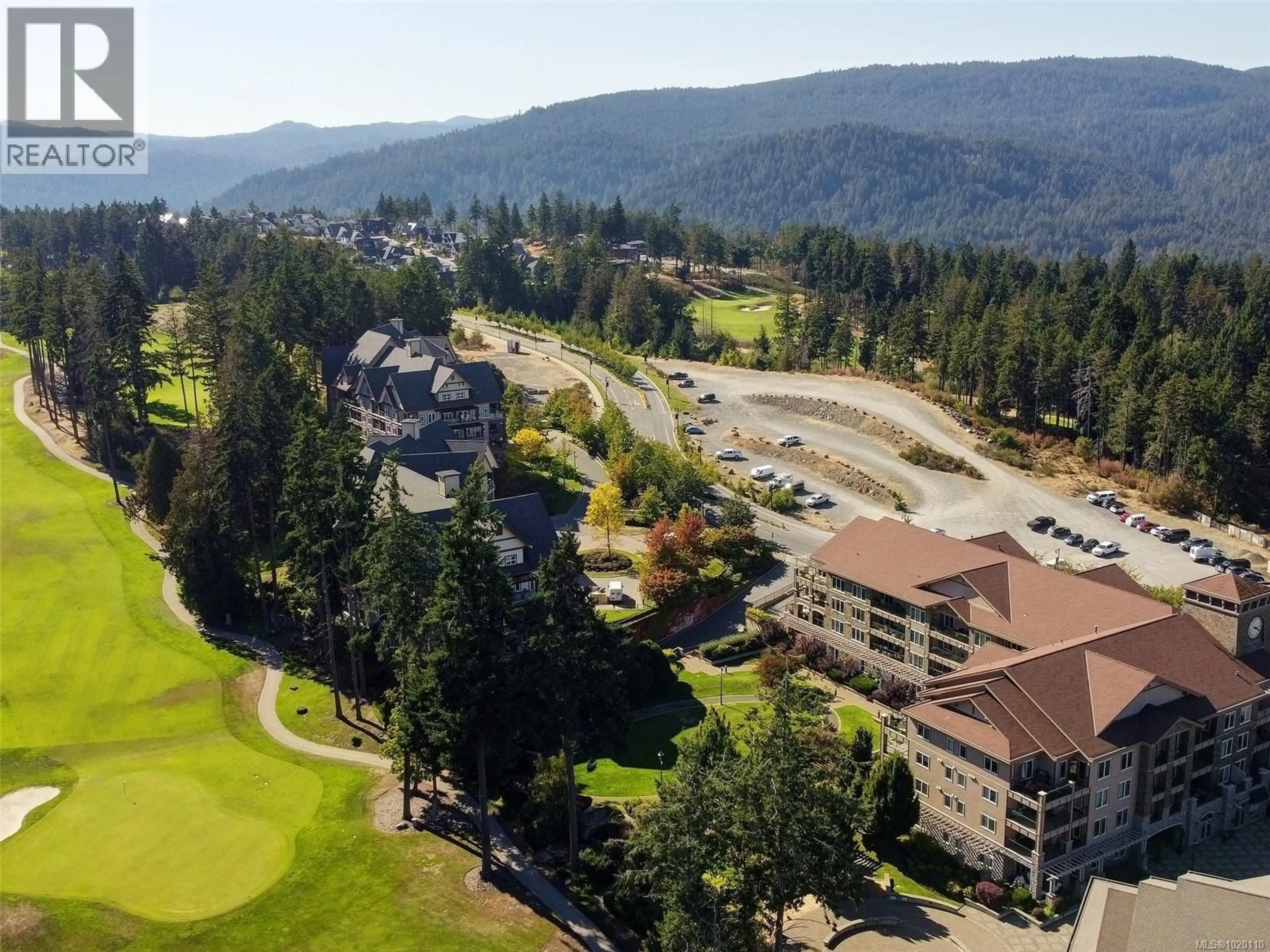 A pic from outside/outdoor area/front of a property/back of a property/a pic from drone, mountain view for 401 - 1335 BEAR MOUNTAIN PARKWAY, Langford British Columbia V9B6T9