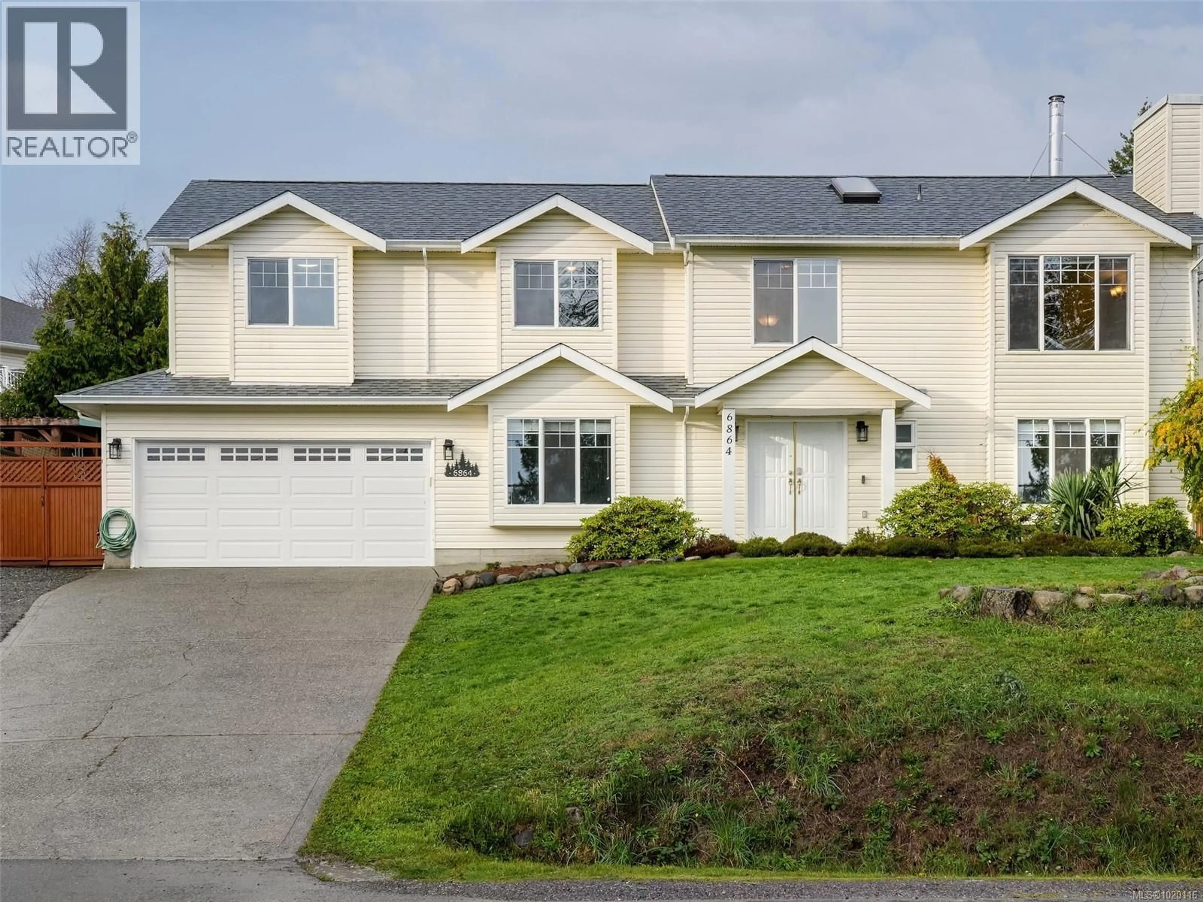 Home with vinyl exterior material, street for 6864 GRANT ROAD WEST, Sooke British Columbia V9Z0L7