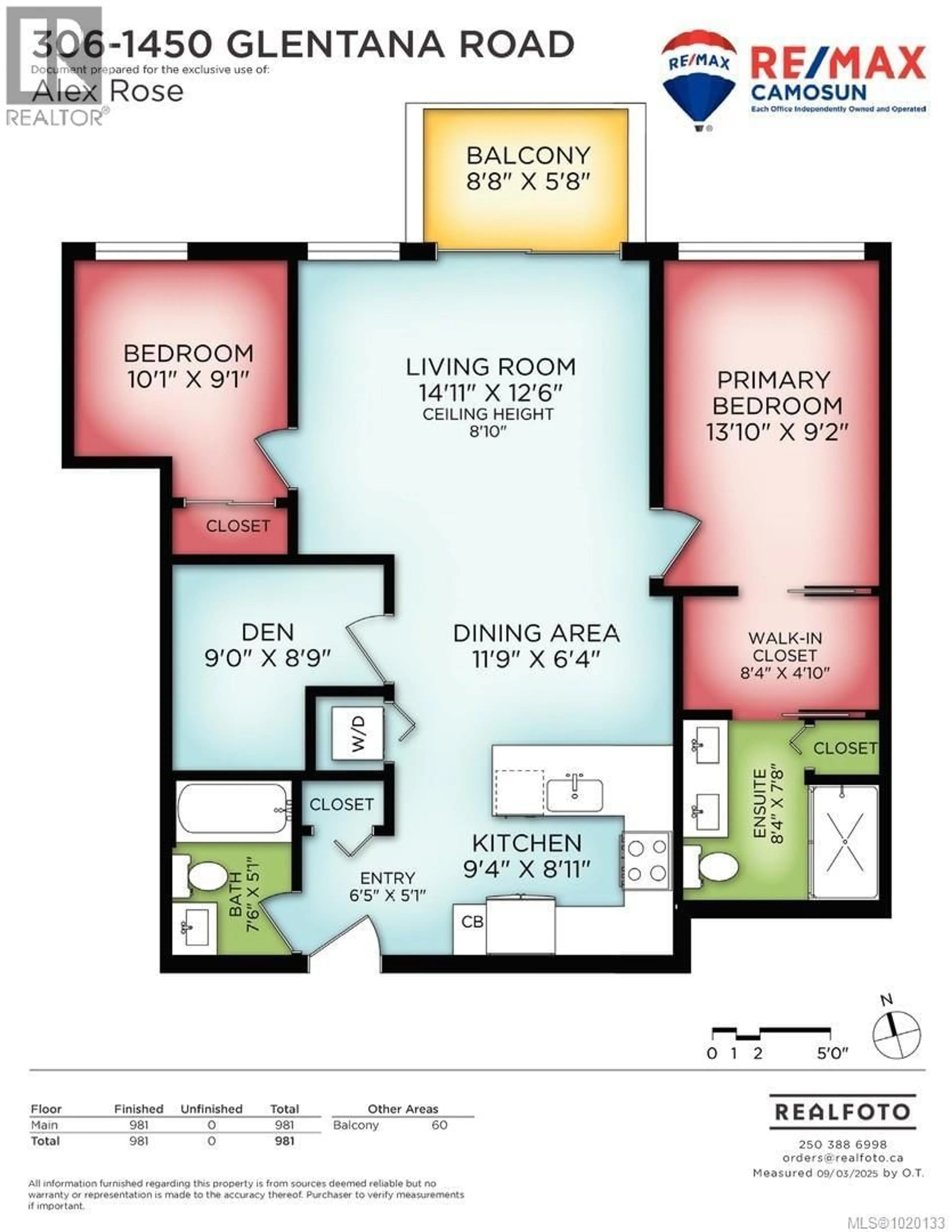 Floor plan for 306 - 1450 GLENTANA ROAD, View Royal British Columbia V9A0H6