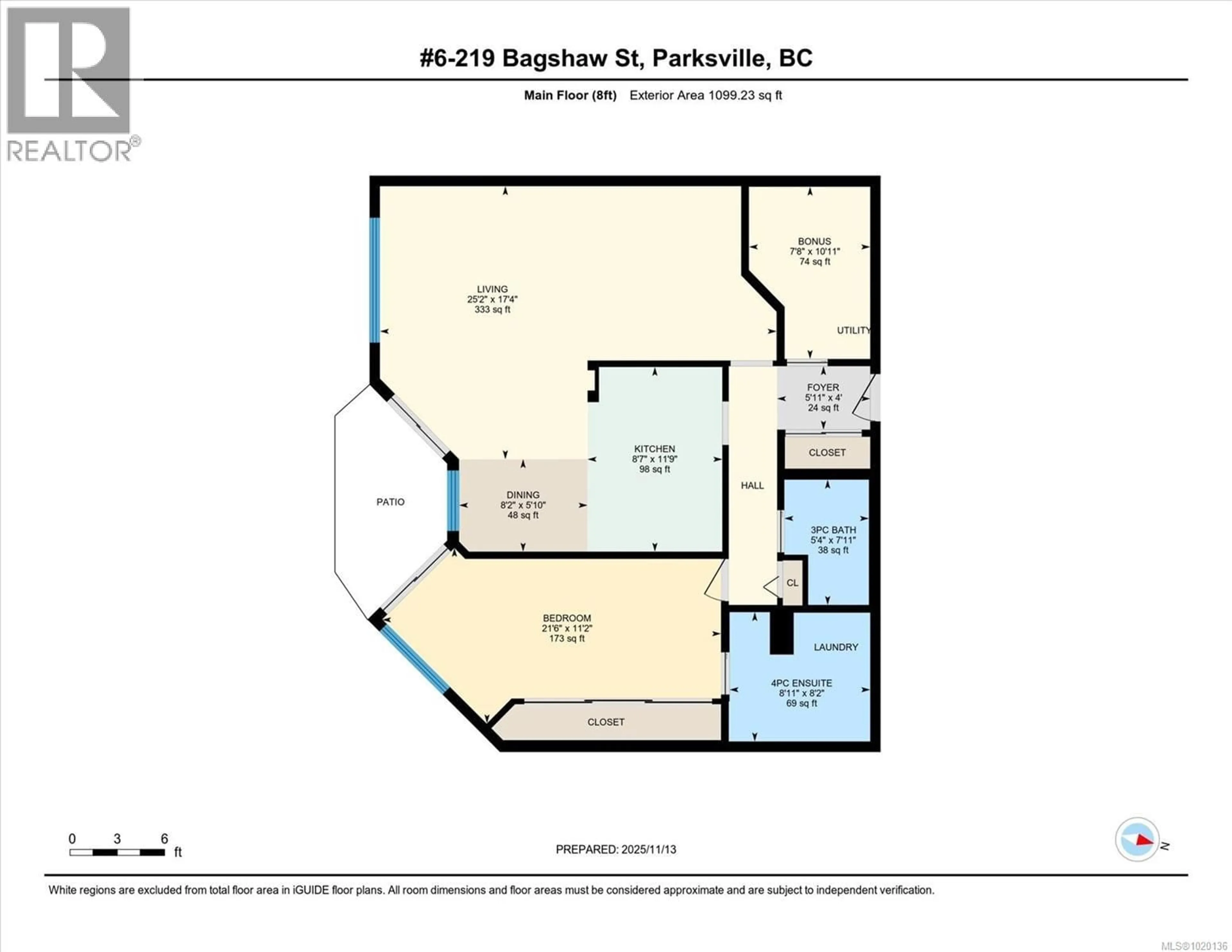 Floor plan for 6 - 219 BAGSHAW STREET, Parksville British Columbia V9P2H3
