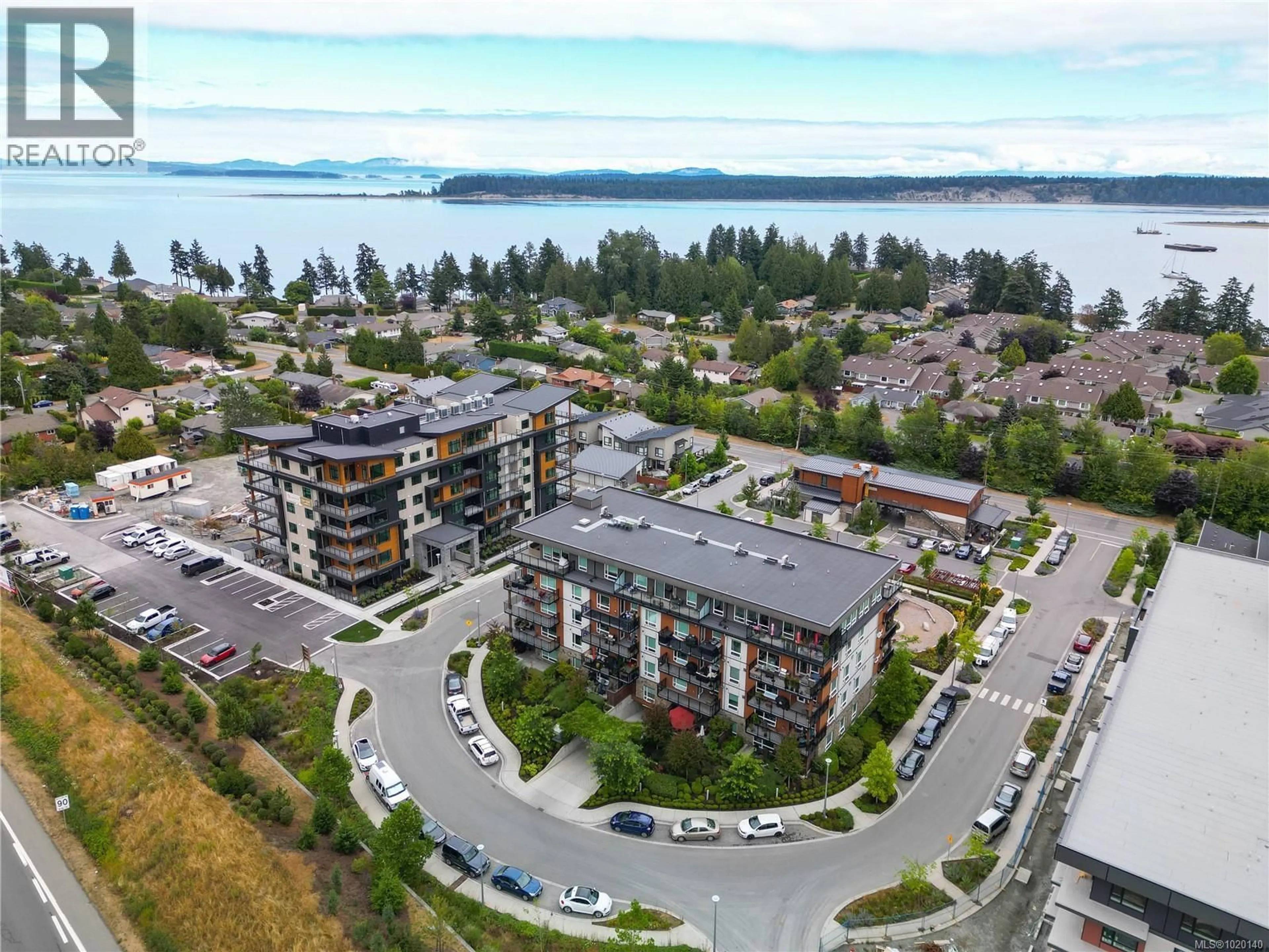 A pic from outside/outdoor area/front of a property/back of a property/a pic from drone, water/lake/river/ocean view for 301 - 2520 HACKETT CRESCENT, Central Saanich British Columbia V8M0B9