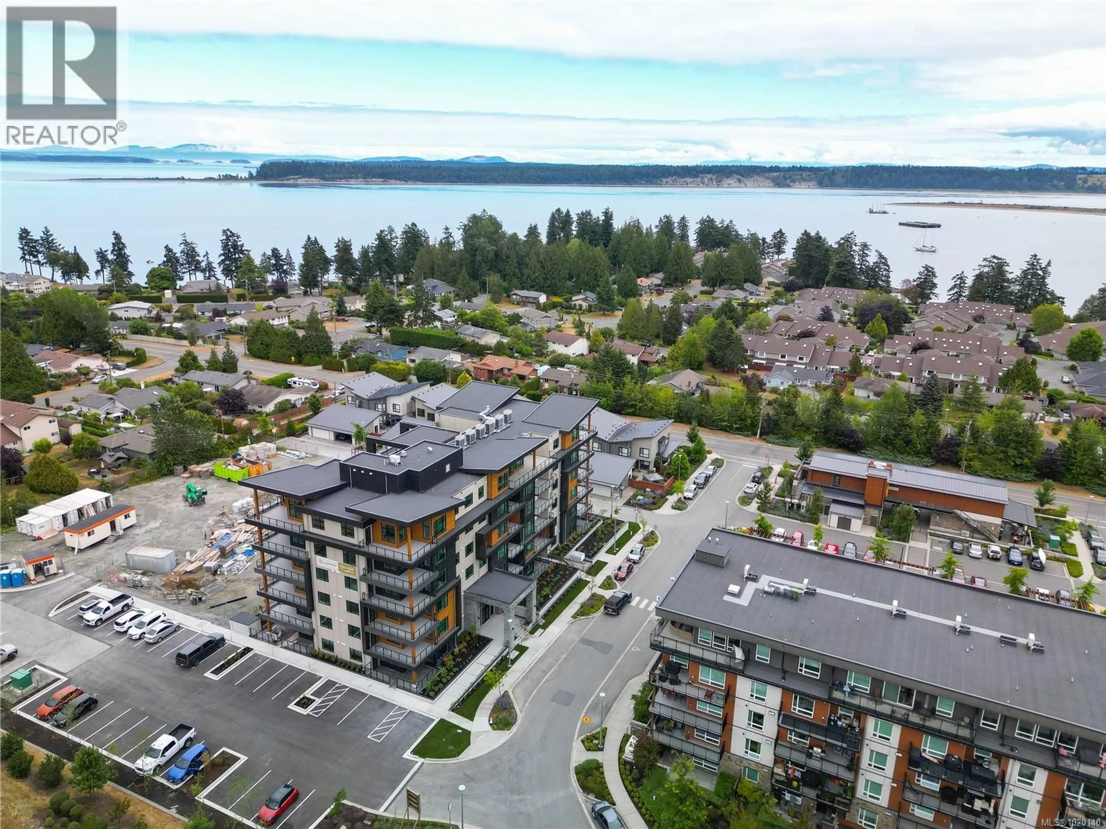A pic from outside/outdoor area/front of a property/back of a property/a pic from drone, water/lake/river/ocean view for 301 - 2520 HACKETT CRESCENT, Central Saanich British Columbia V8M0B9