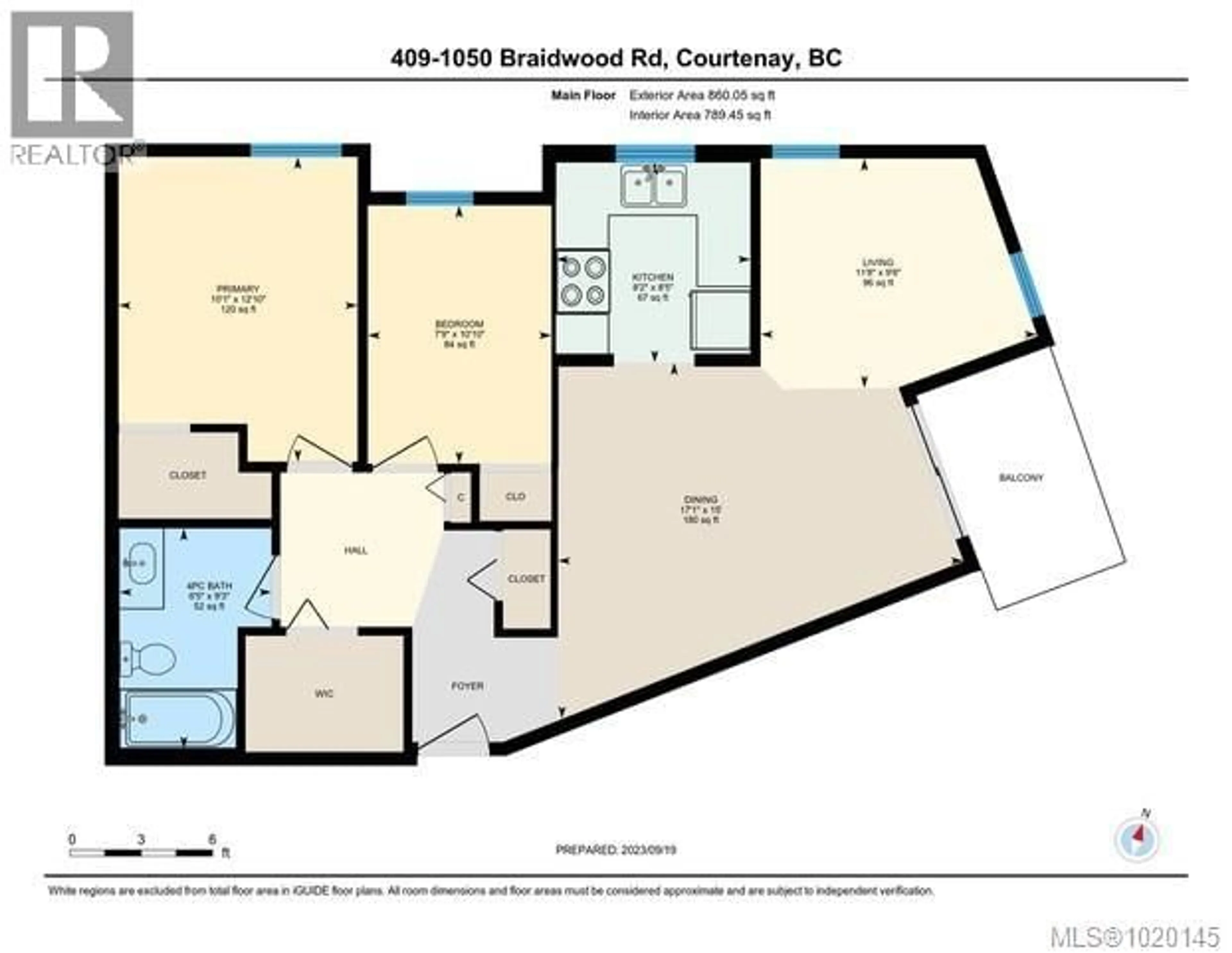 Floor plan for 409 - 1050 BRAIDWOOD ROAD, Courtenay British Columbia V9N3R9