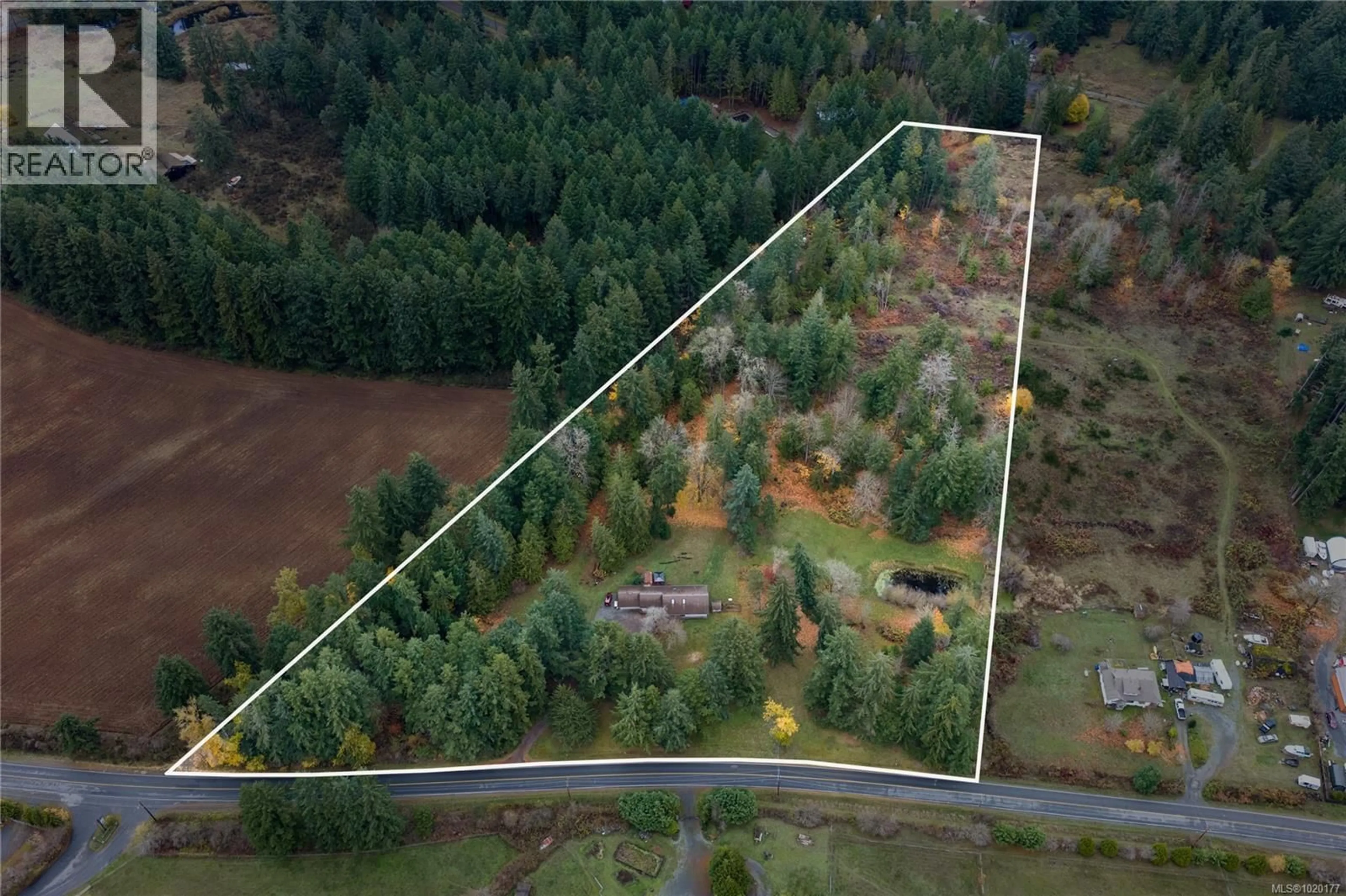 A pic from outside/outdoor area/front of a property/back of a property/a pic from drone, forest/trees view for 2328 YELLOW POINT ROAD, Nanaimo British Columbia V9X1W5