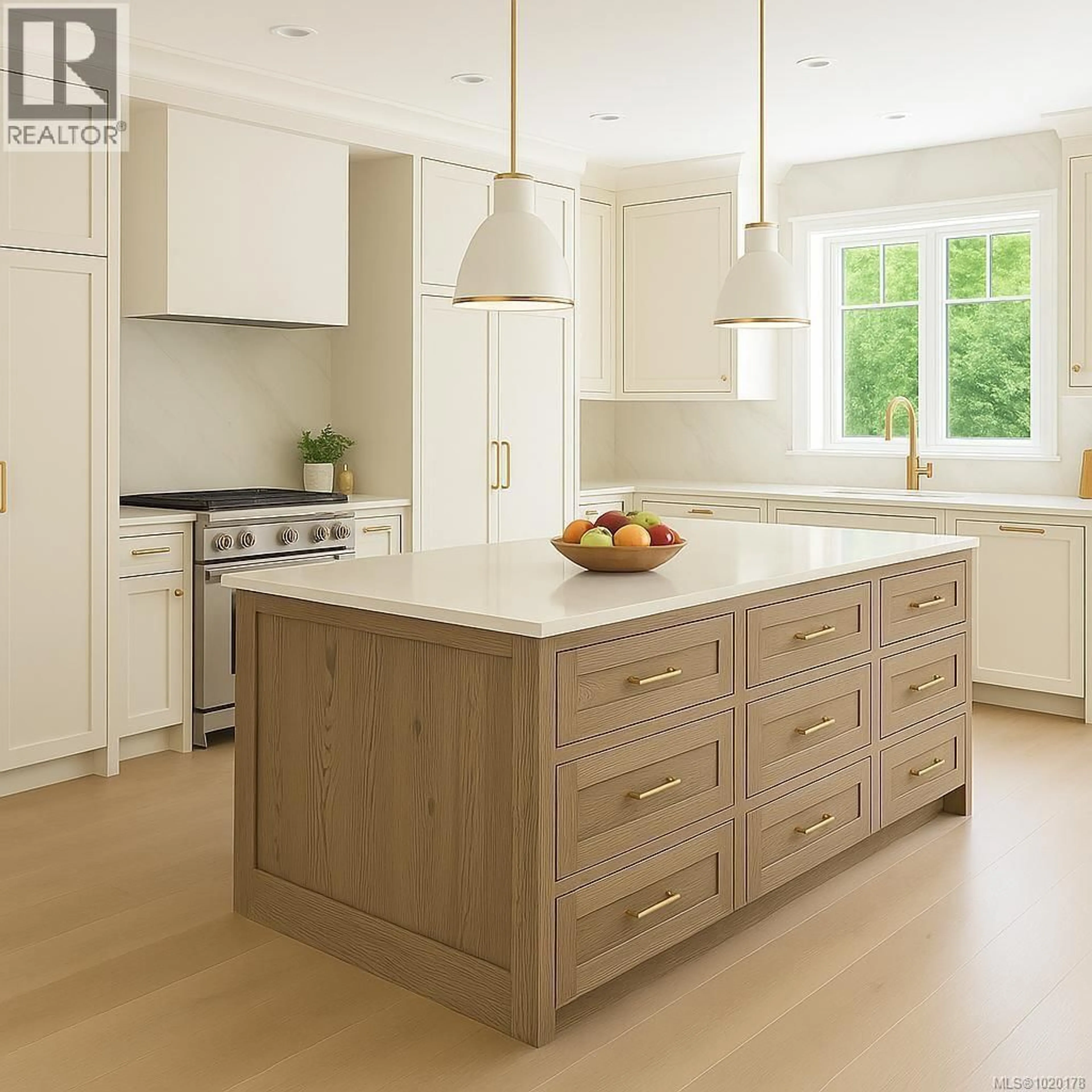 Contemporary kitchen, wood/laminate floor for 3 - 621 BROADWAY STREET, Saanich British Columbia V8Z2G5