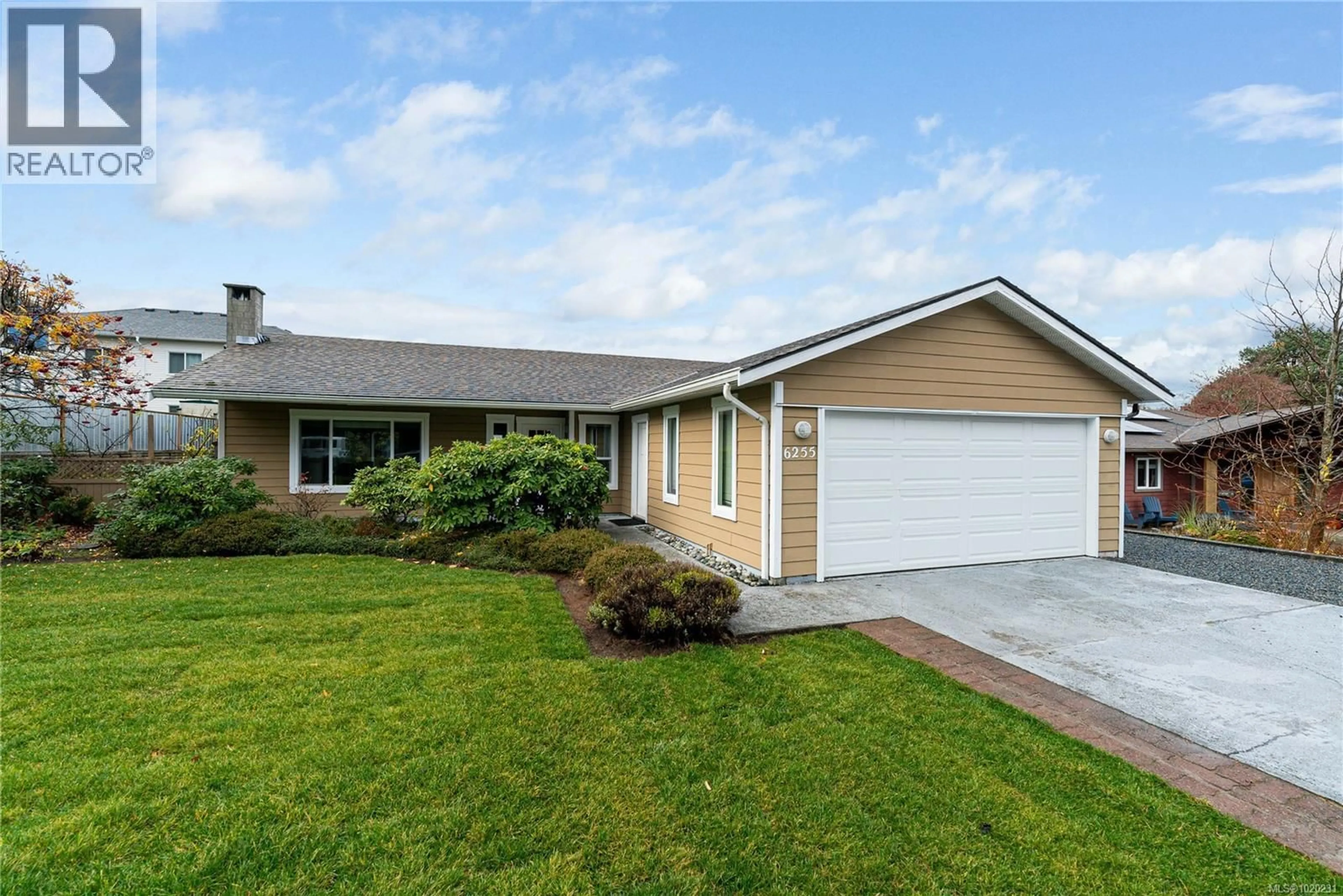 Home with vinyl exterior material, street for 6255 BLUEBACK ROAD, Nanaimo British Columbia V9V1A9