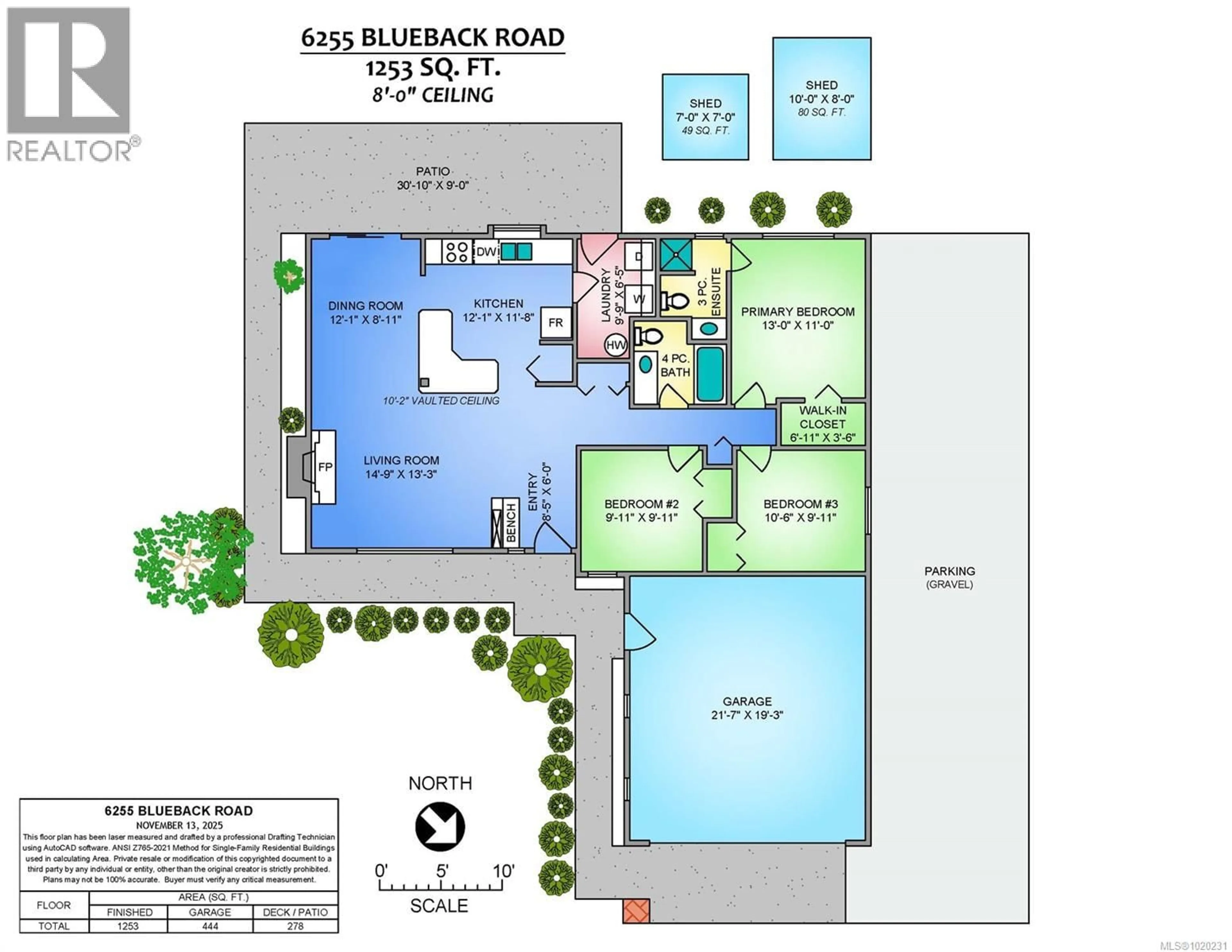 Floor plan for 6255 BLUEBACK ROAD, Nanaimo British Columbia V9V1A9