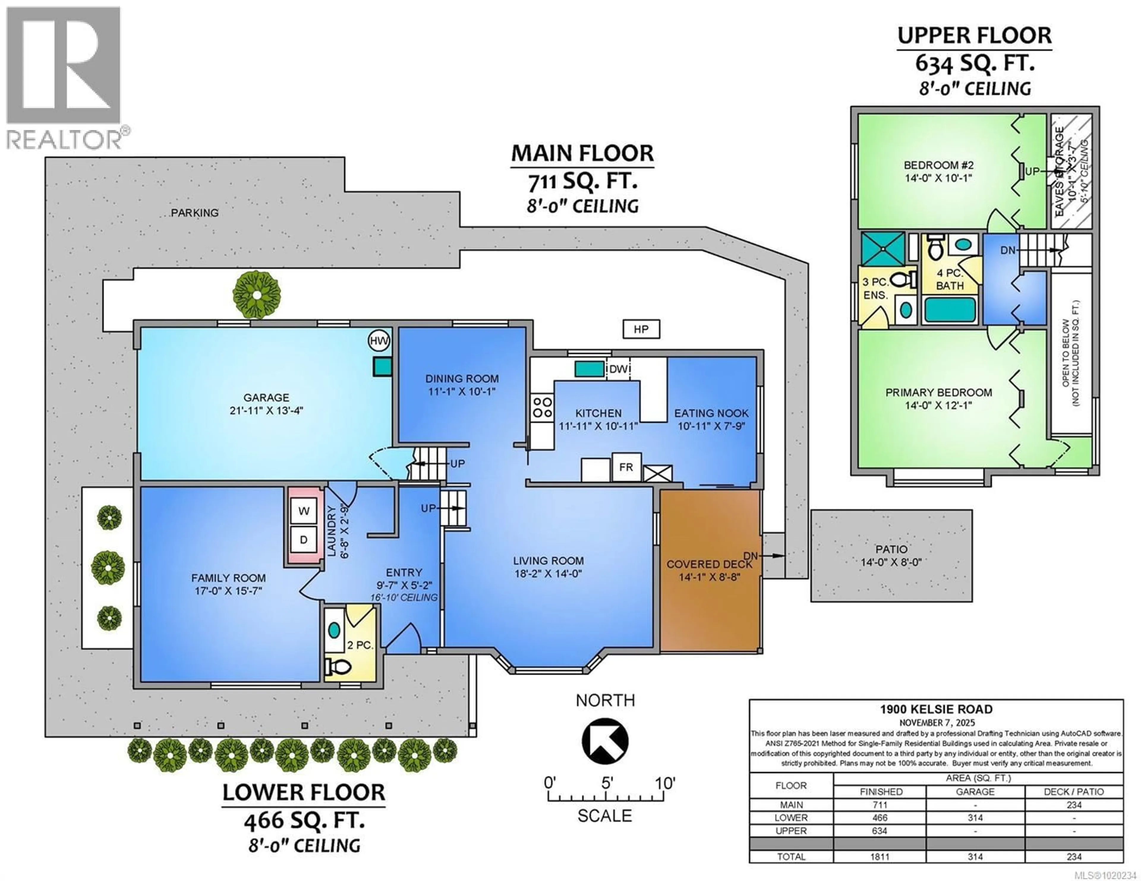 Floor plan for 1900 KELSIE ROAD, Nanaimo British Columbia V9X1B7