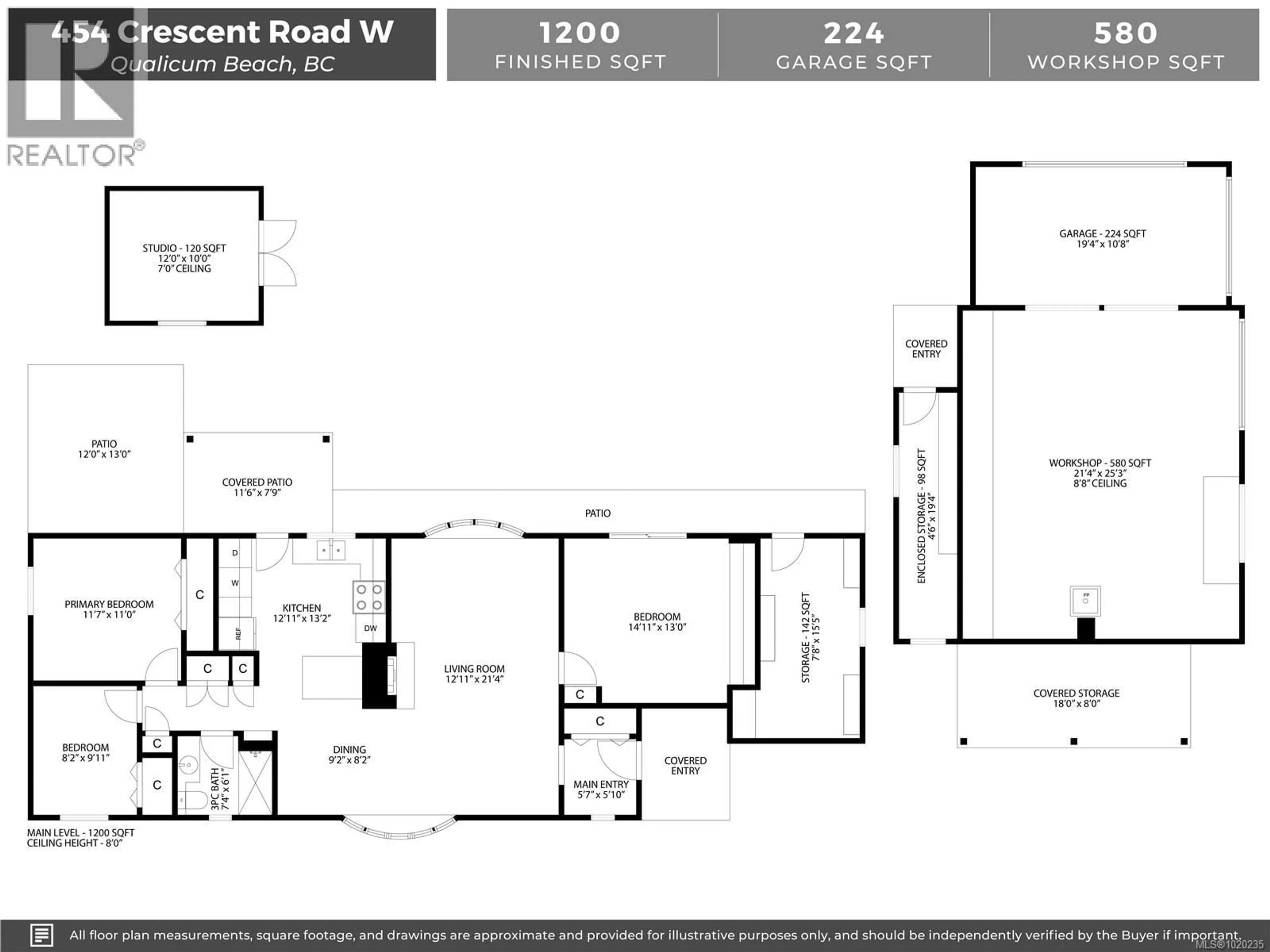 Floor plan for 454 CRESCENT ROAD WEST, Qualicum Beach British Columbia V9K1J5