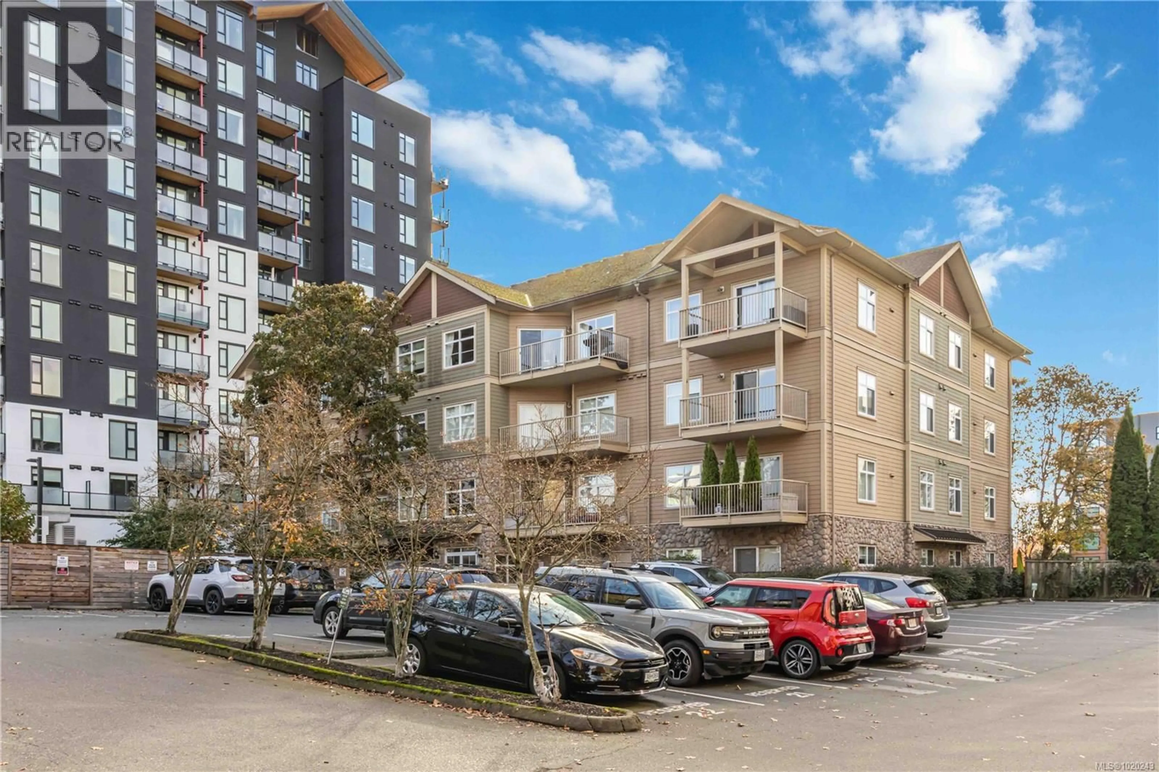 A pic from outside/outdoor area/front of a property/back of a property/a pic from drone, building for 201 - 821 GOLDSTREAM AVENUE, Langford British Columbia V9B2X8