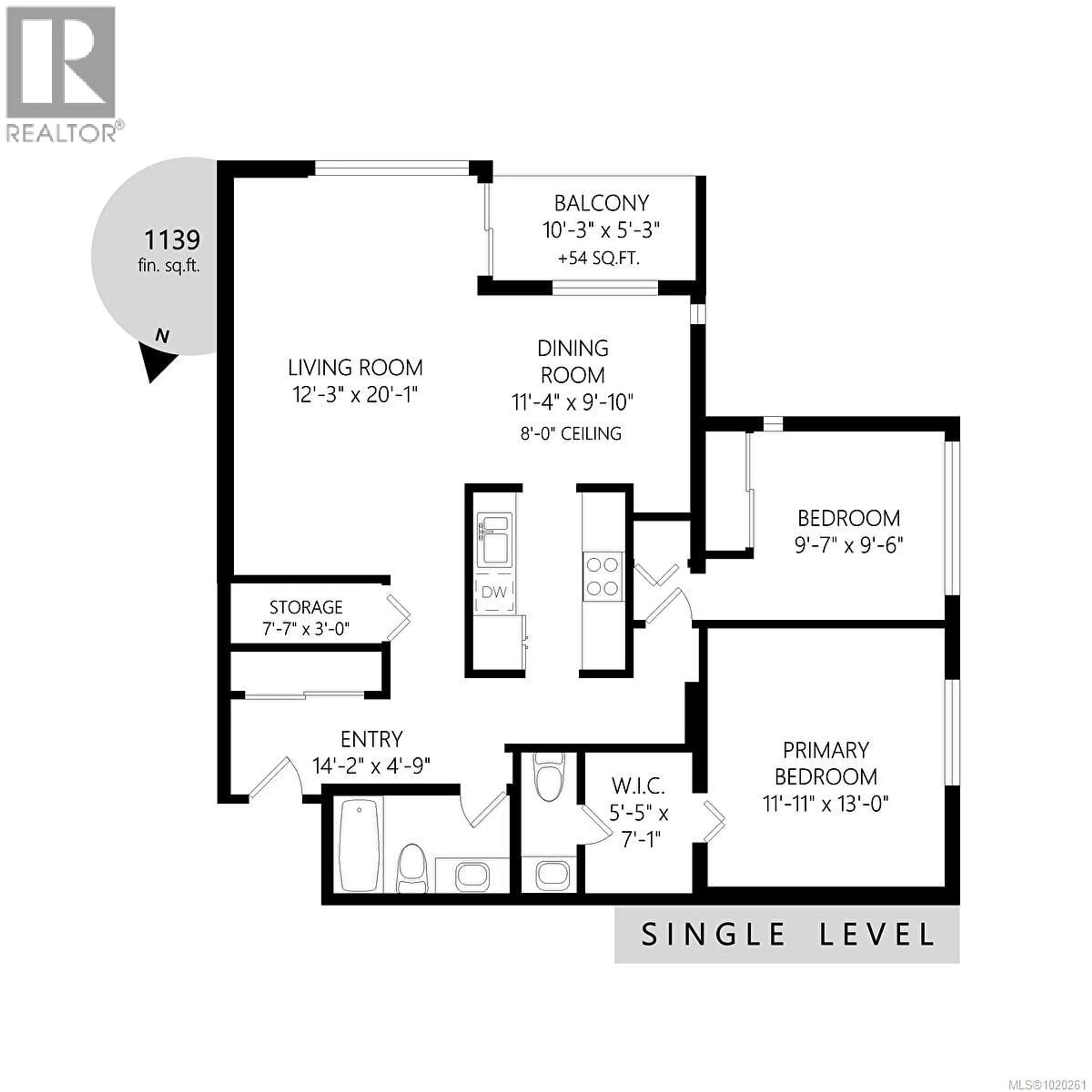 Floor plan for 305 - 103 GORGE ROAD EAST, Victoria British Columbia V9A6Z2