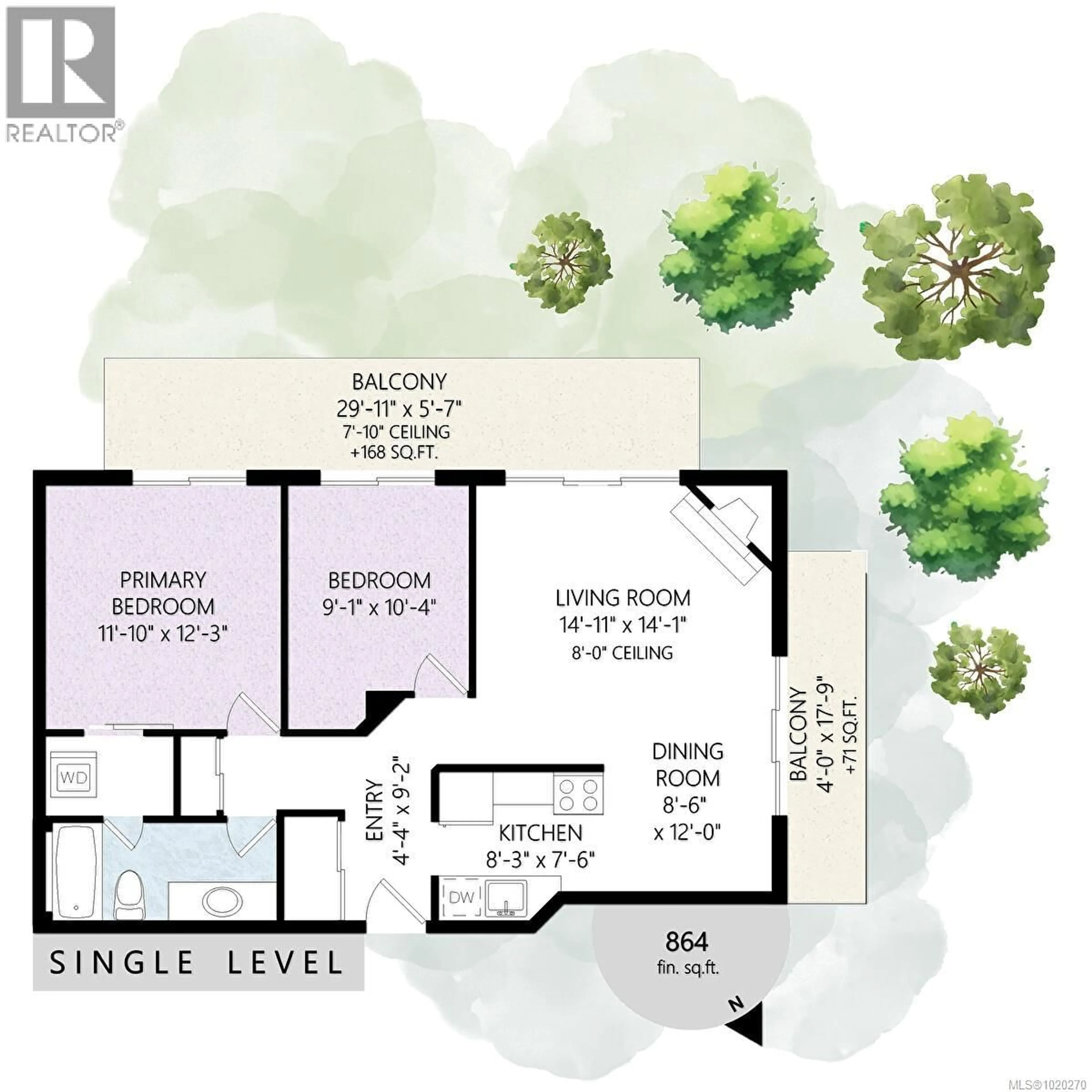 Floor plan for 215 - 3277 QUADRA STREET, Saanich British Columbia V8X4W9