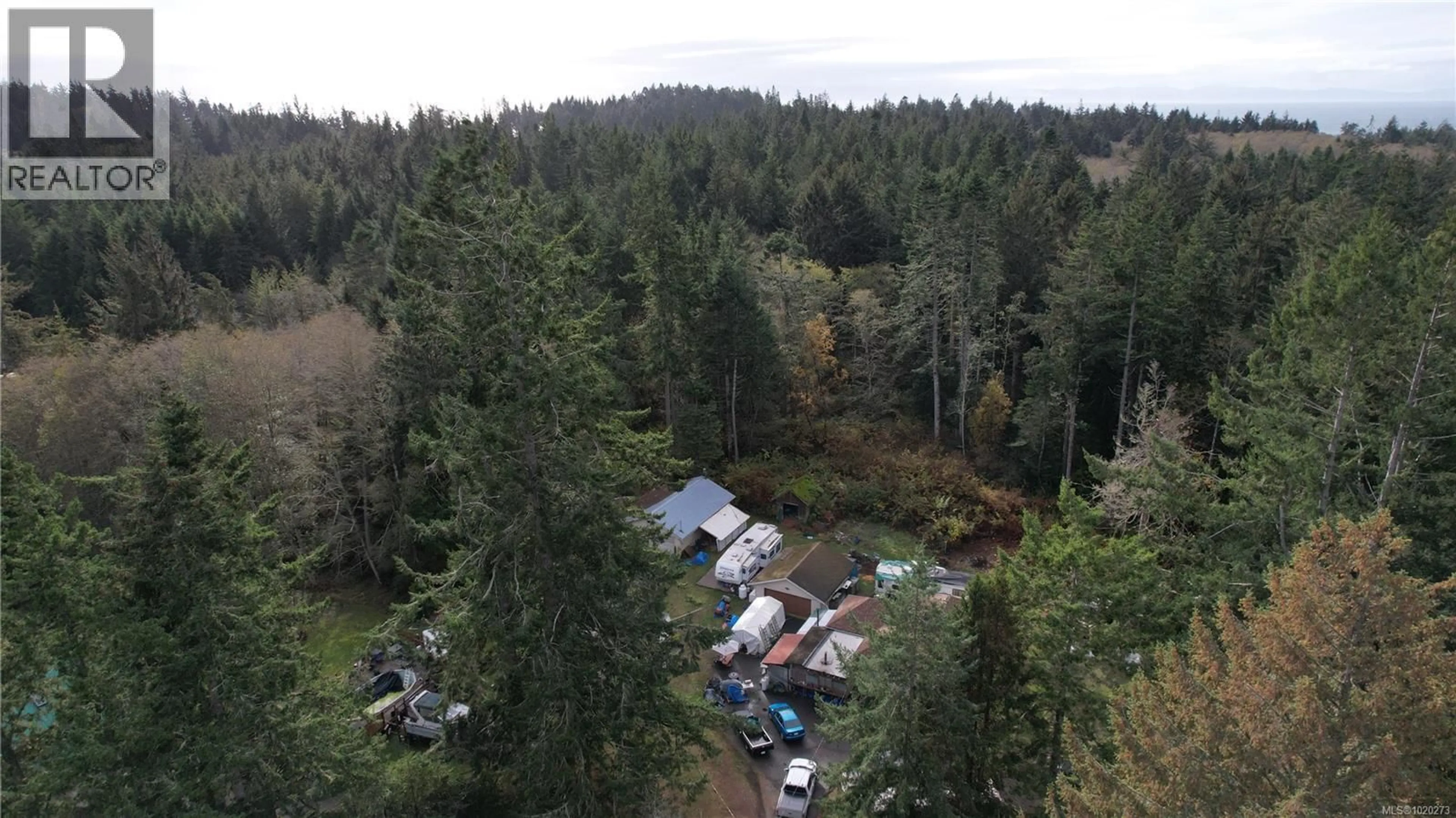 A pic from outside/outdoor area/front of a property/back of a property/a pic from drone, forest/trees view for 7093 WEST COAST ROAD, Sooke British Columbia V9Z0S1