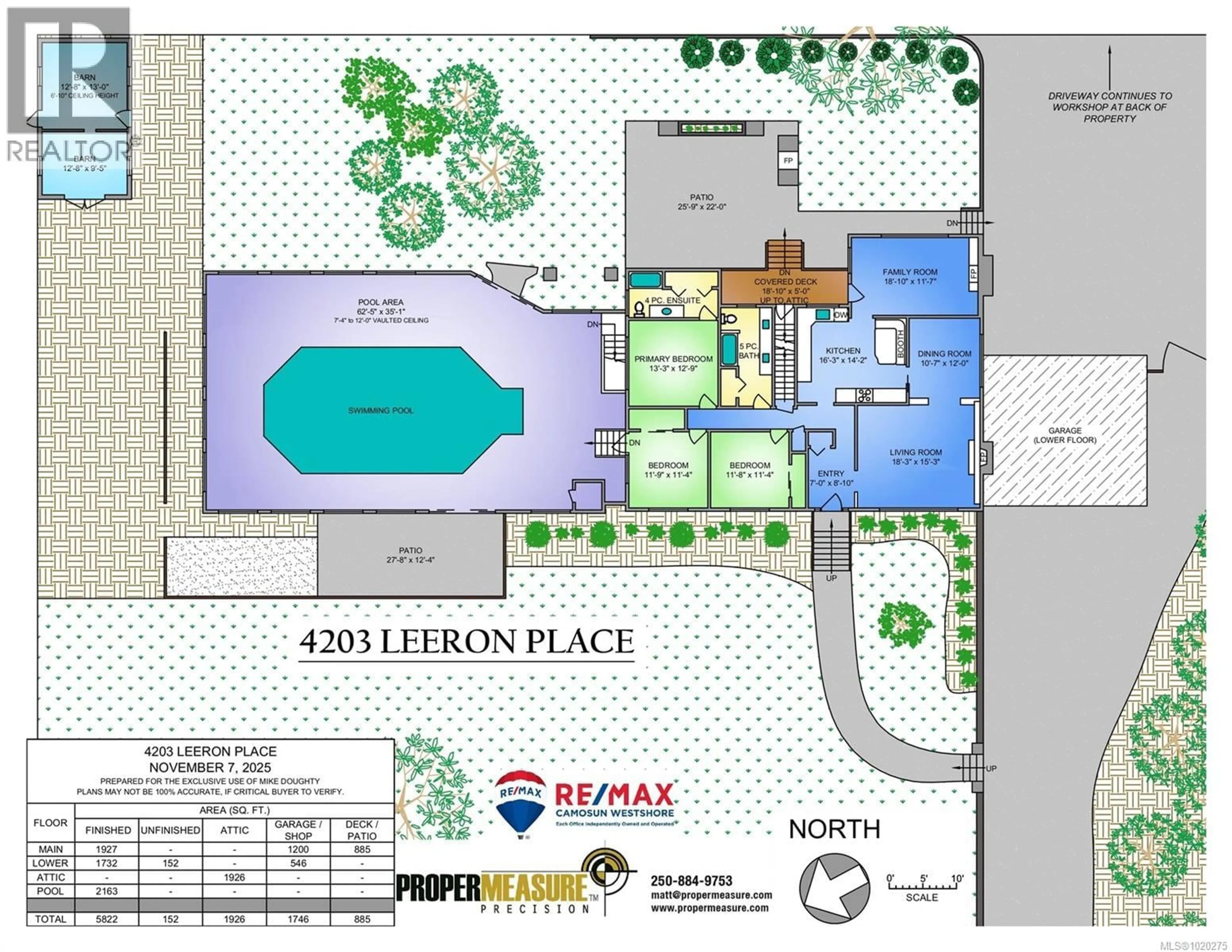 Floor plan for 4203 LEERON PLACE, Metchosin British Columbia V9C3Z9