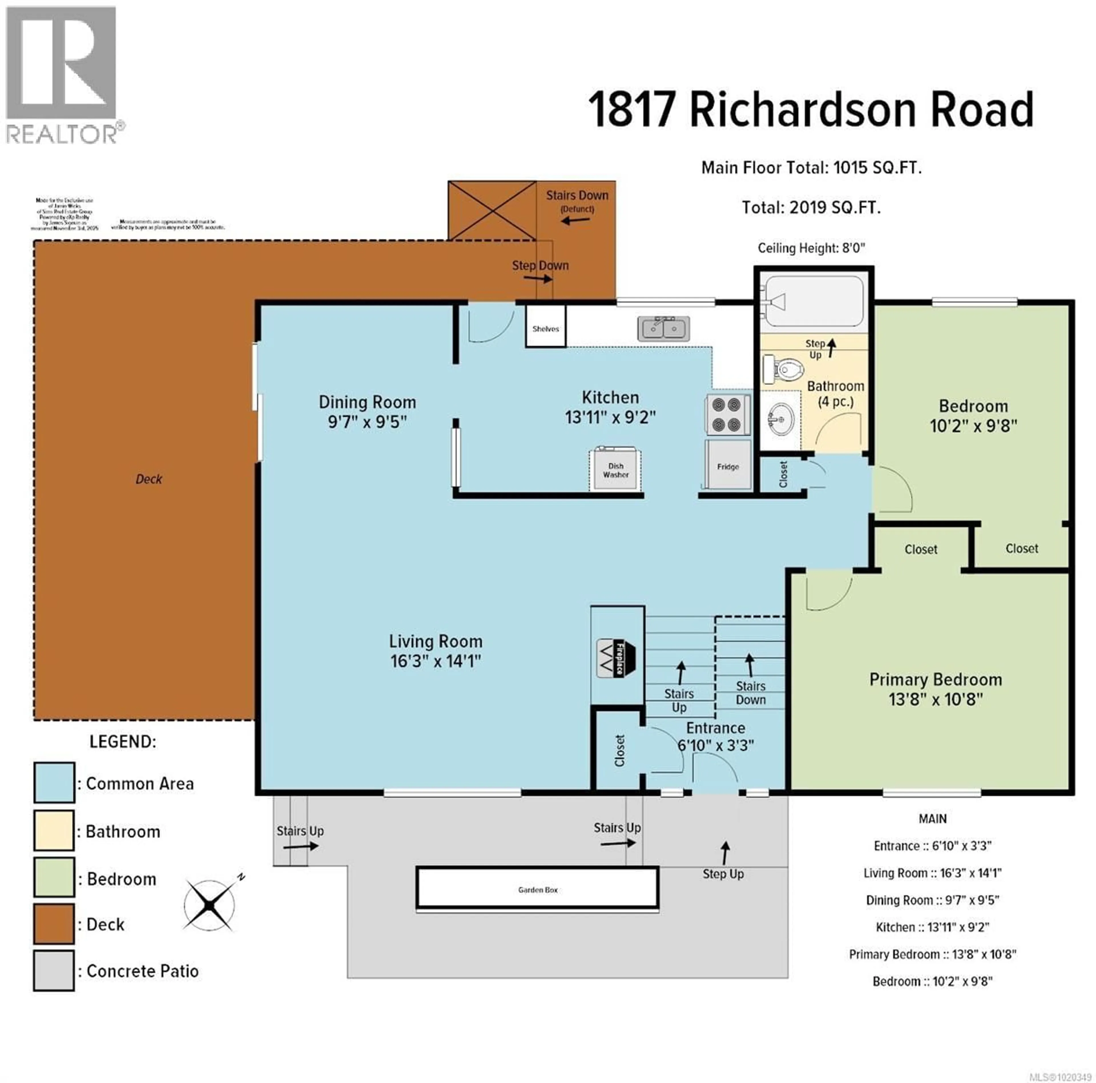 Floor plan for 1817 RICHARDSON ROAD, Nanaimo British Columbia V9X1C9
