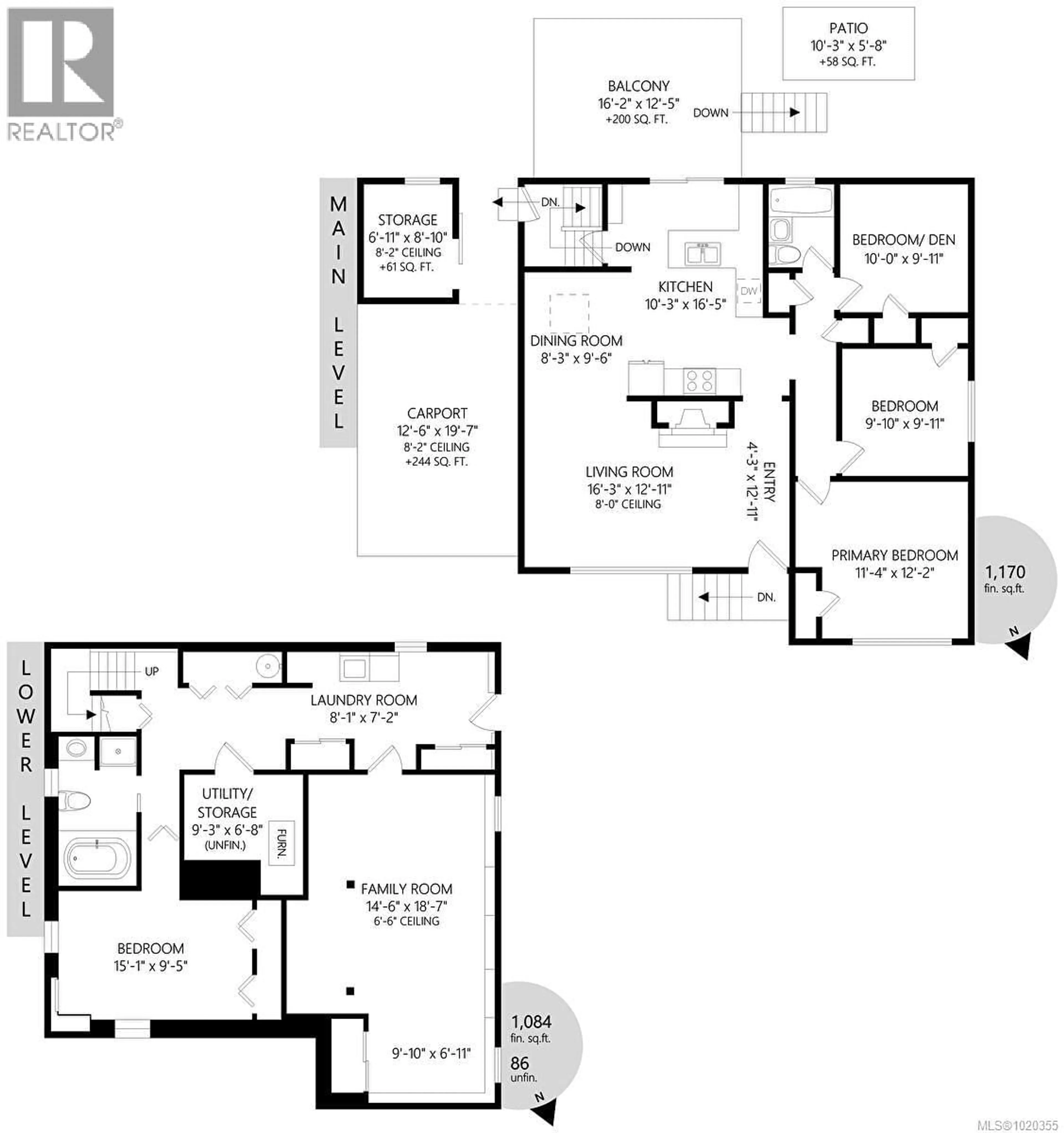 Floor plan for 1244 PEARCE CRESCENT, Saanich British Columbia V8X3S9