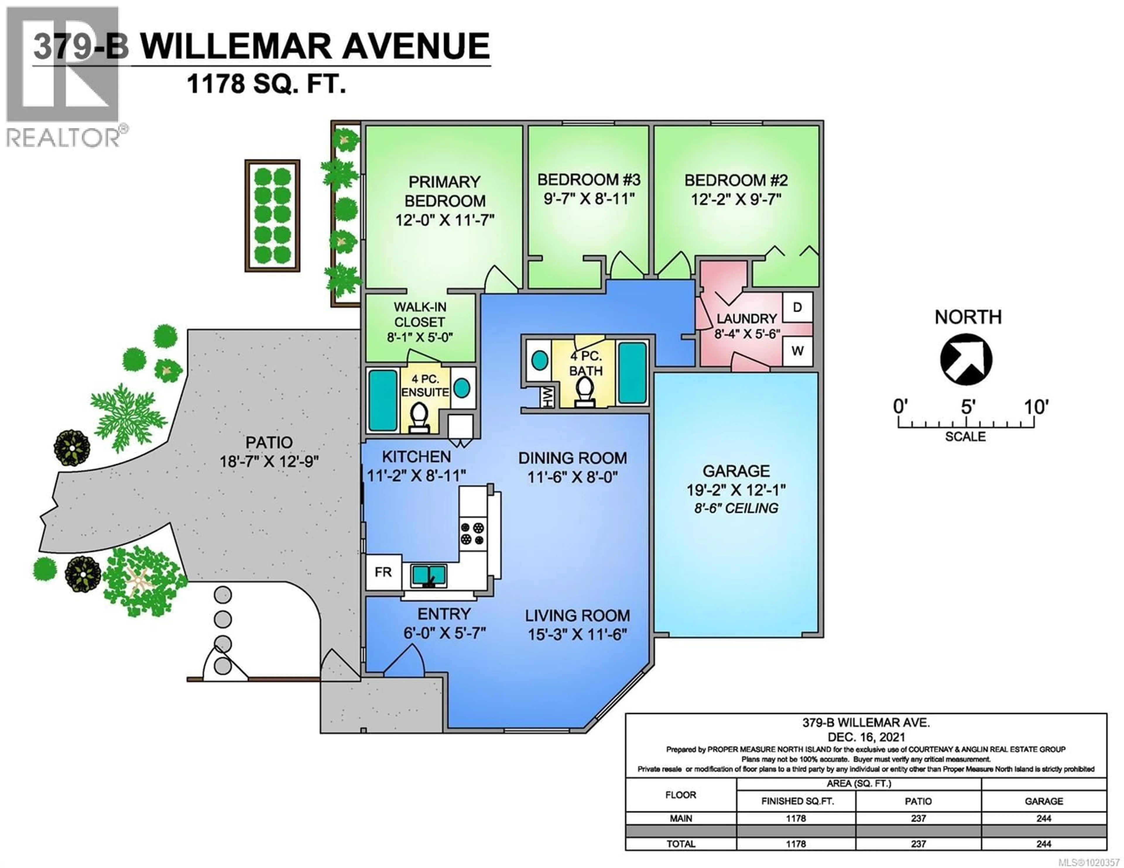 Floor plan for B - 379 WILLEMAR AVENUE, Courtenay British Columbia V9N3L3