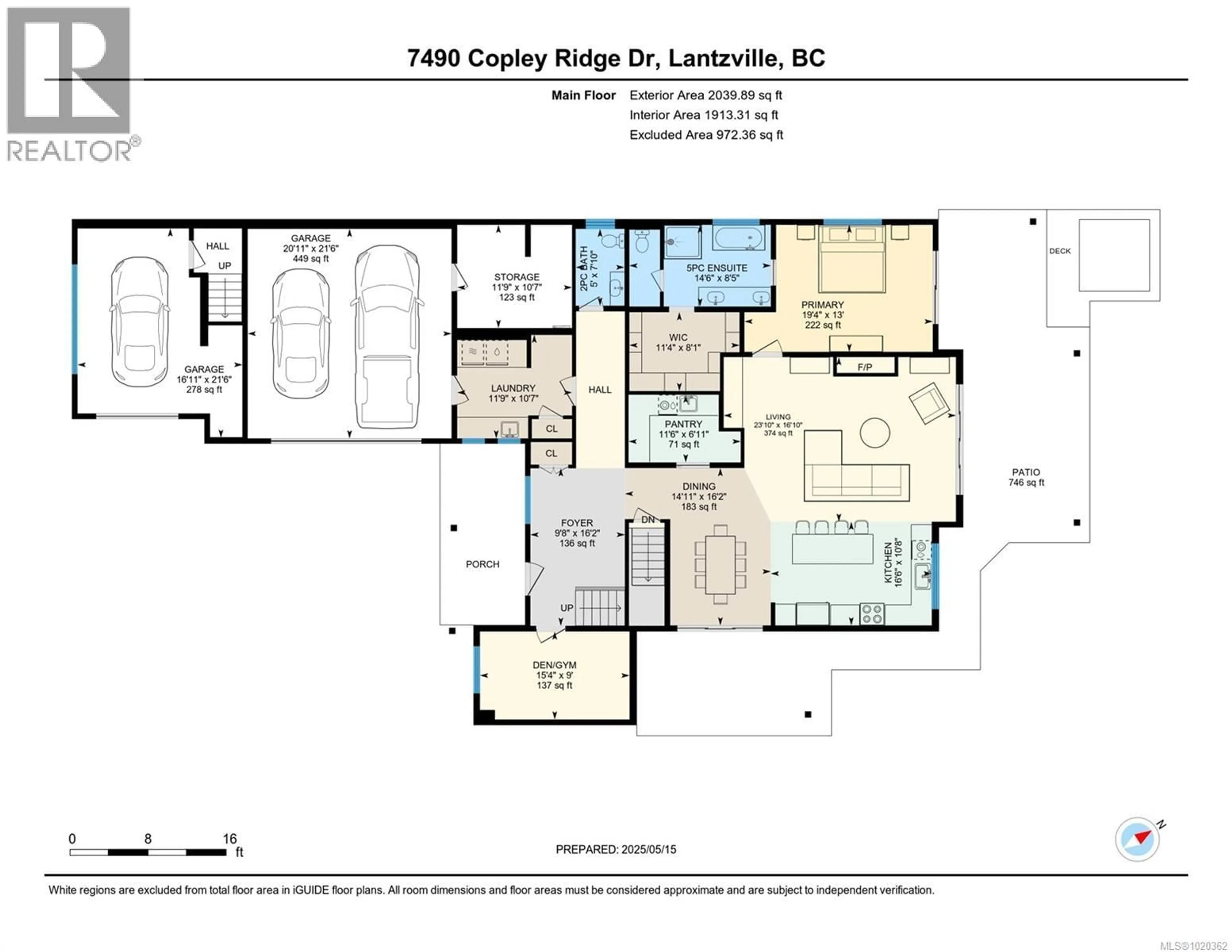 Floor plan for 7490 COPLEY RIDGE DRIVE, Lantzville British Columbia V0R2H0