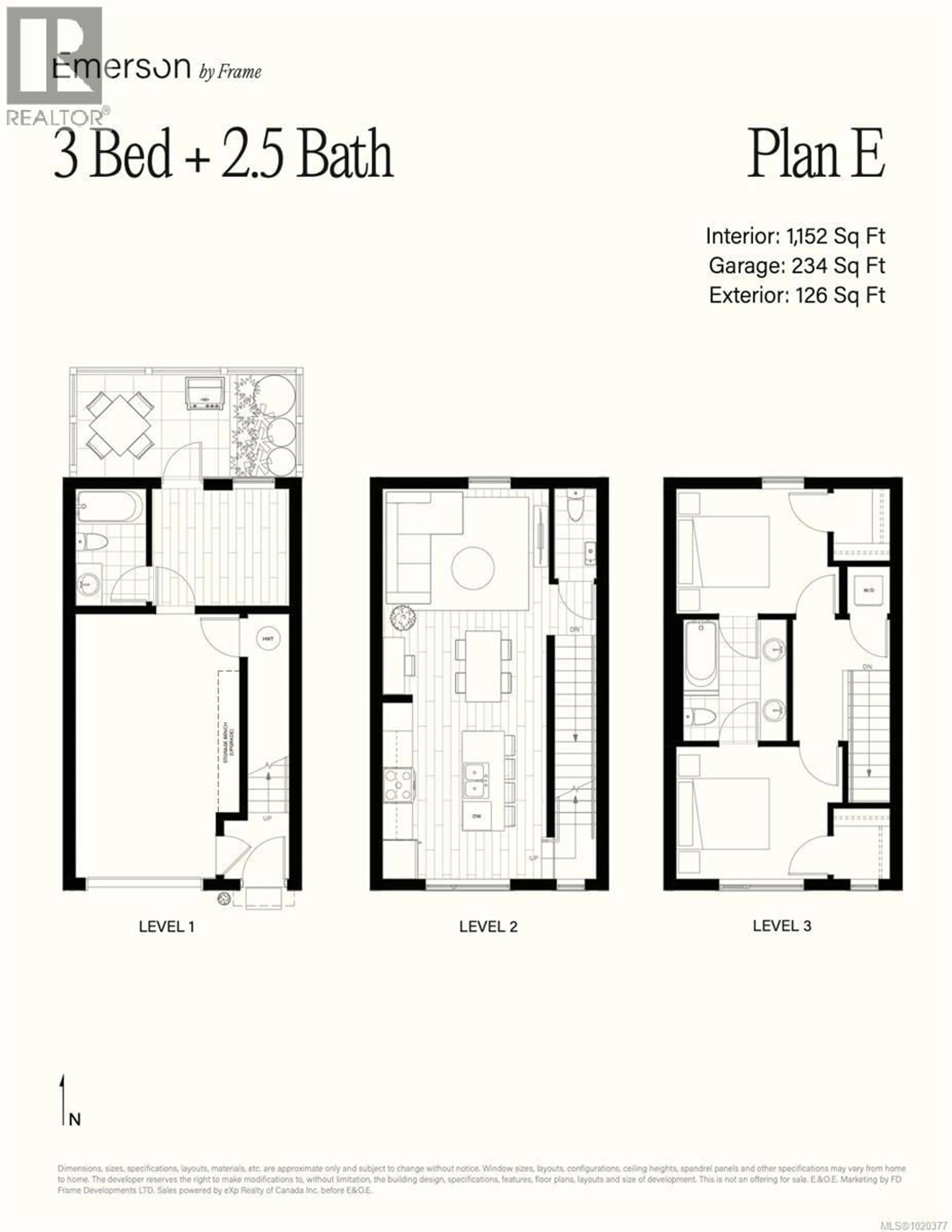 Floor plan for 3 - 2538 SHELBOURNE STREET, Victoria British Columbia V8R4L5
