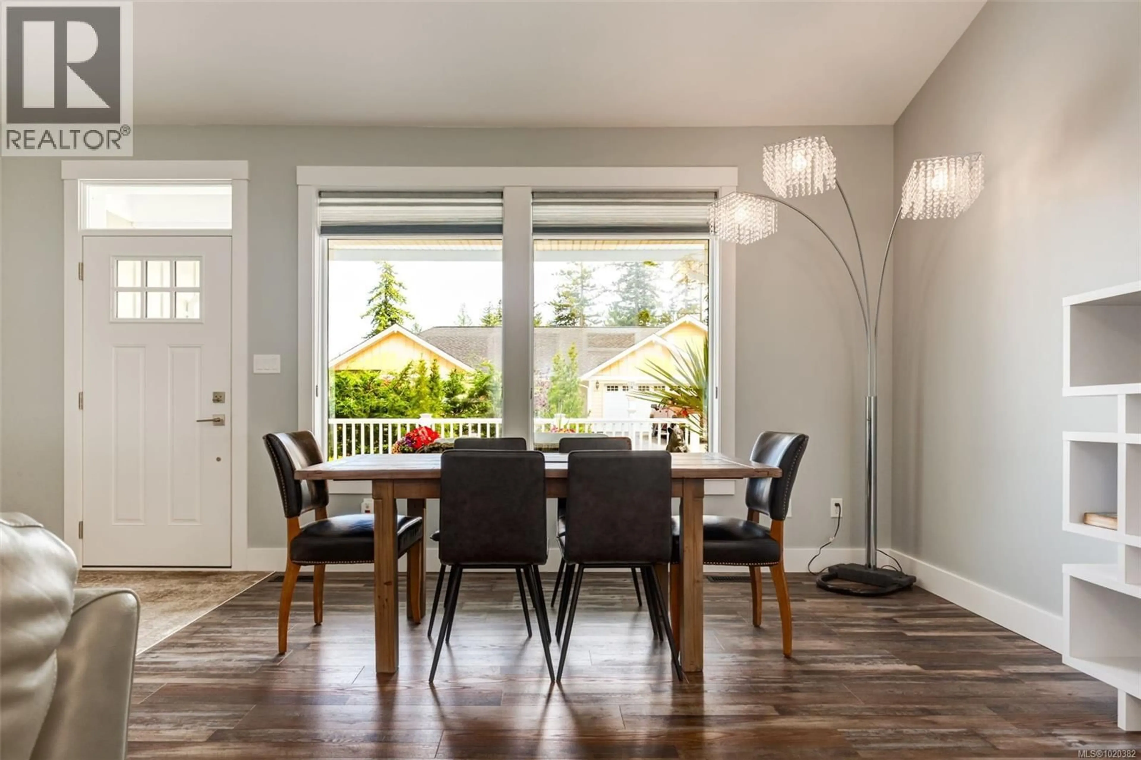 Dining room, wood/laminate floor for 108 ALLVIEW LANE, Bowser British Columbia V0R1G0