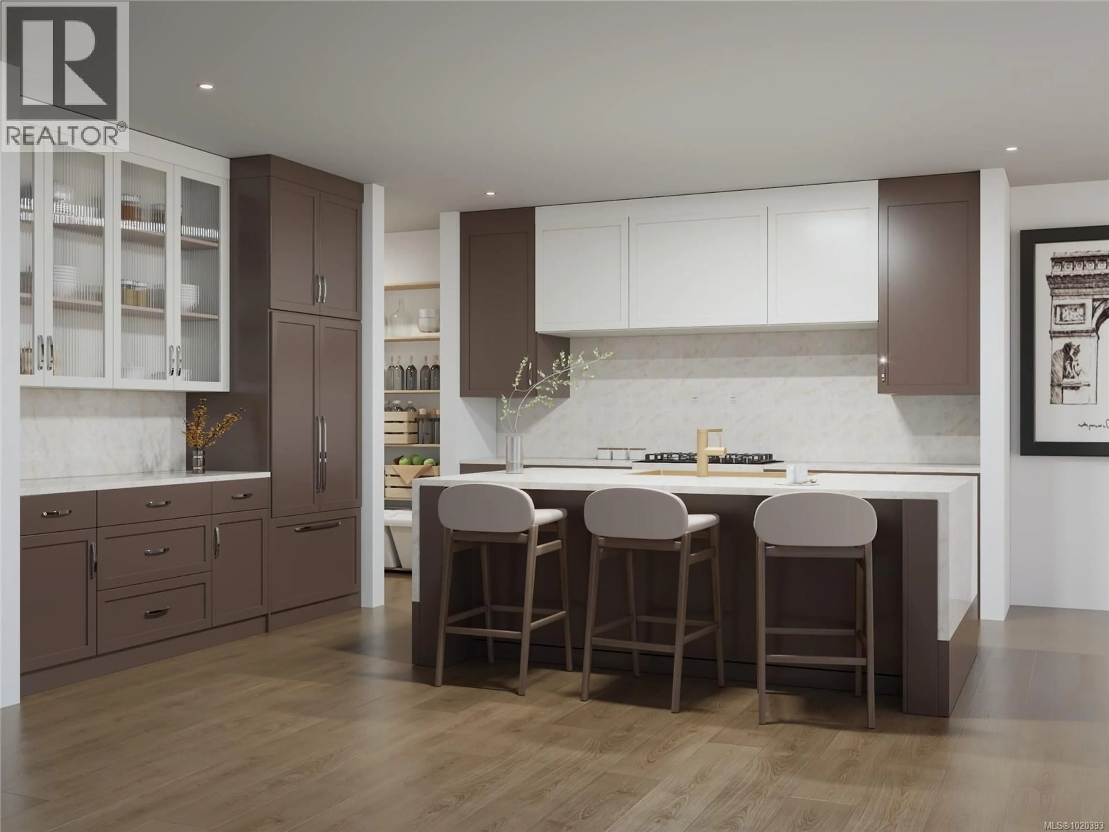 Contemporary kitchen, wood/laminate floor for 1248 CEDARBROOK WAY, Langford British Columbia V9B6Z8