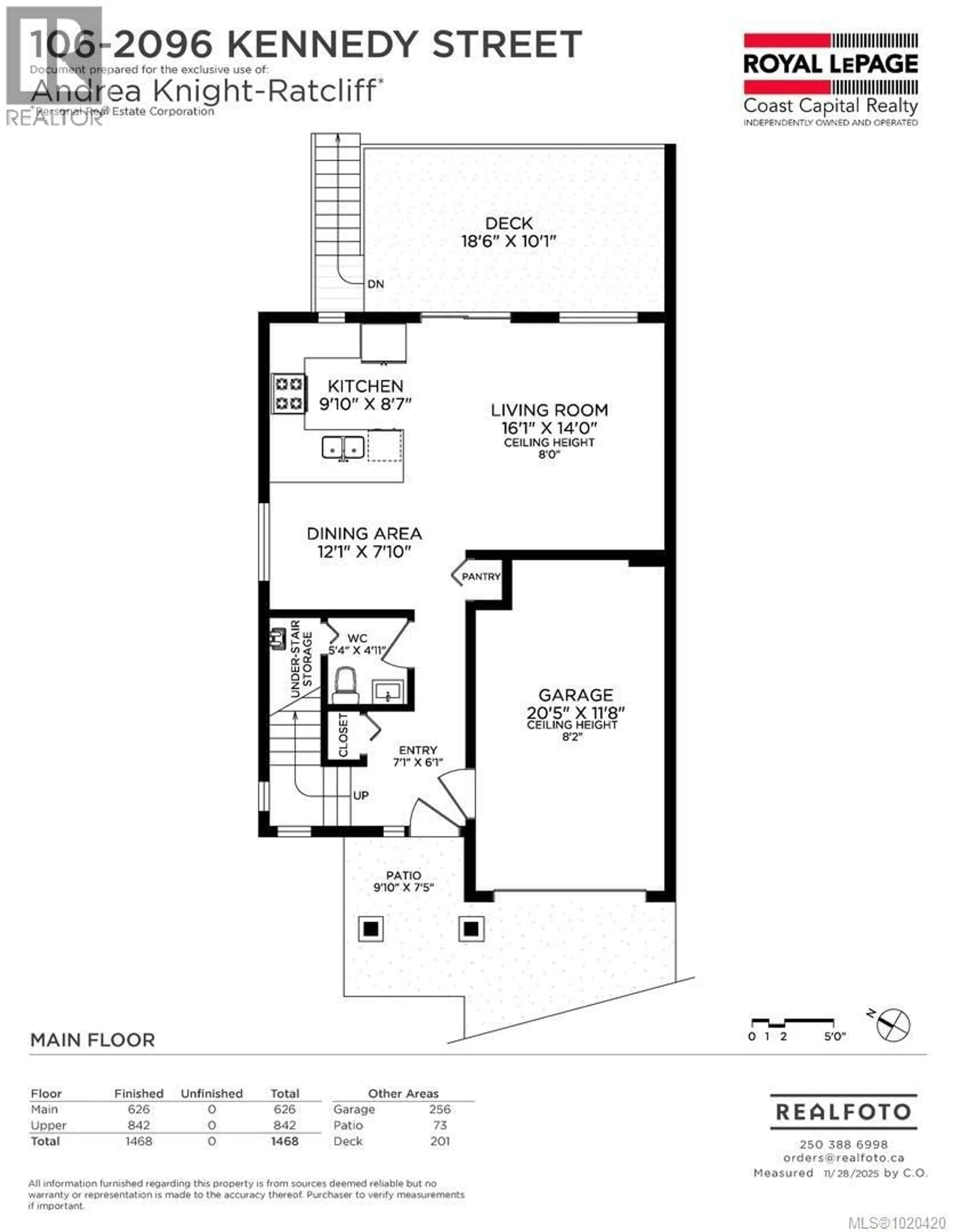 Floor plan for 106 - 2096 KENNEDY STREET, Sooke British Columbia V9Z0Z1