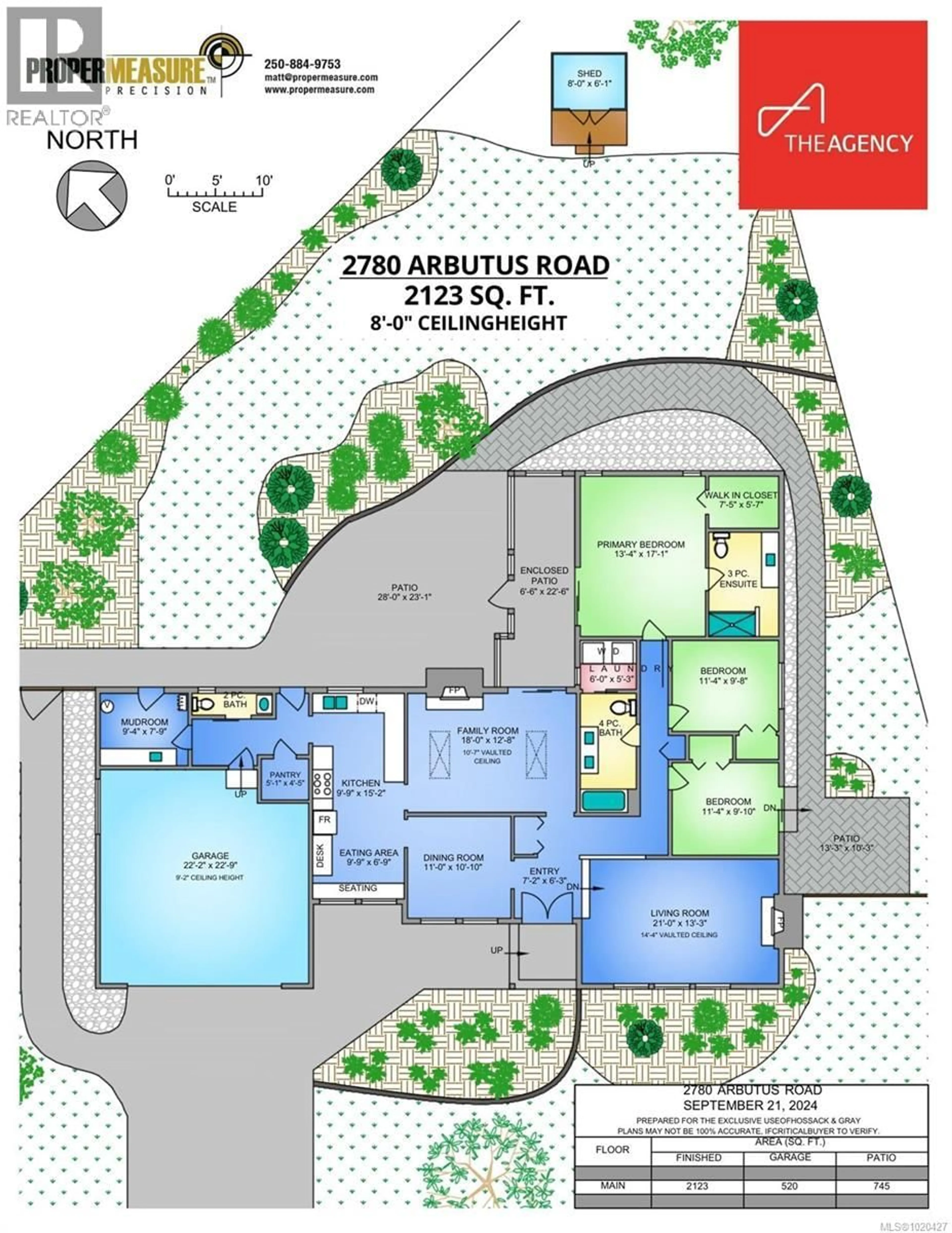 Floor plan for 2780 ARBUTUS ROAD, Saanich British Columbia V8N5X4