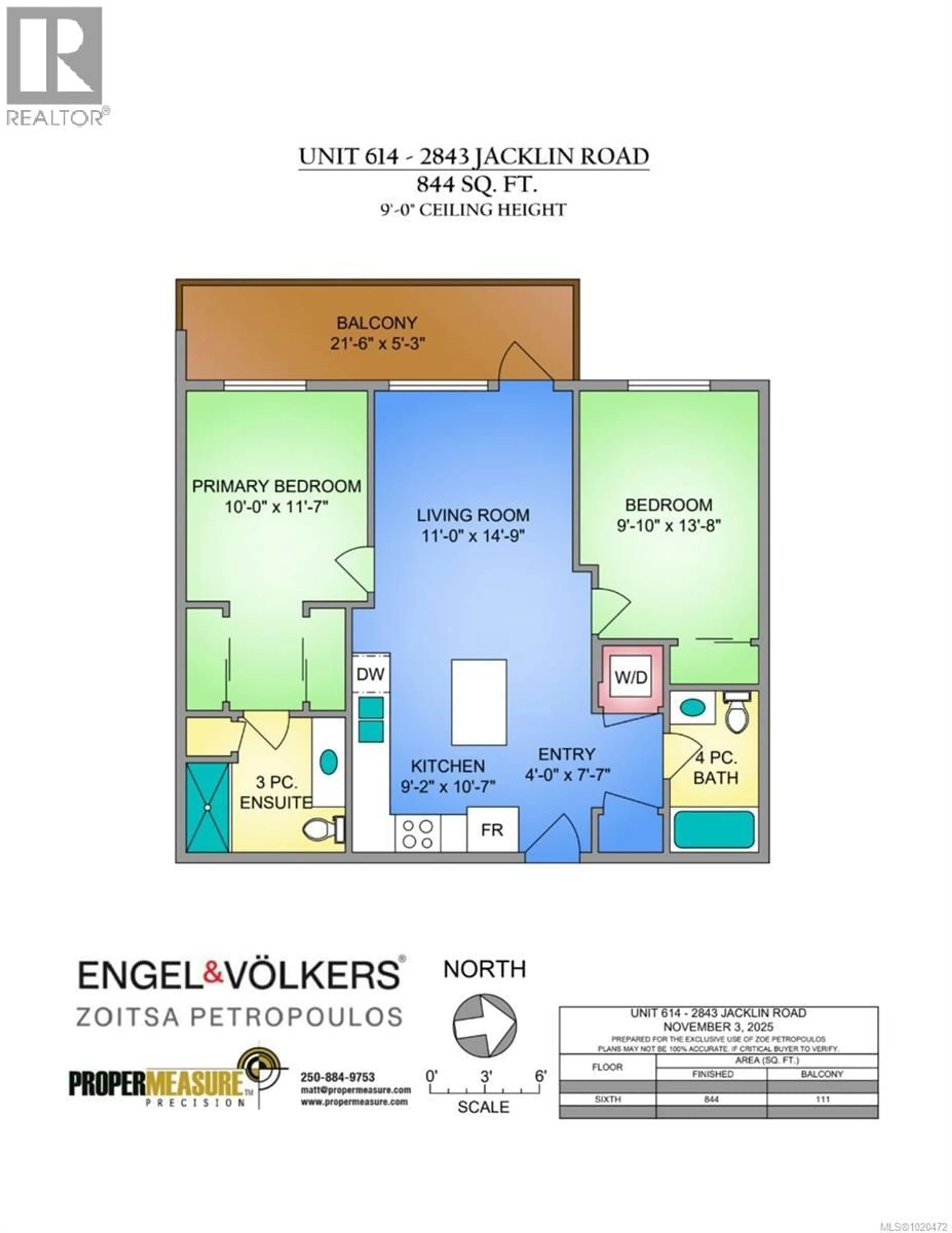 Floor plan for 614 - 2843 JACKLIN ROAD, Langford British Columbia V9B4P4