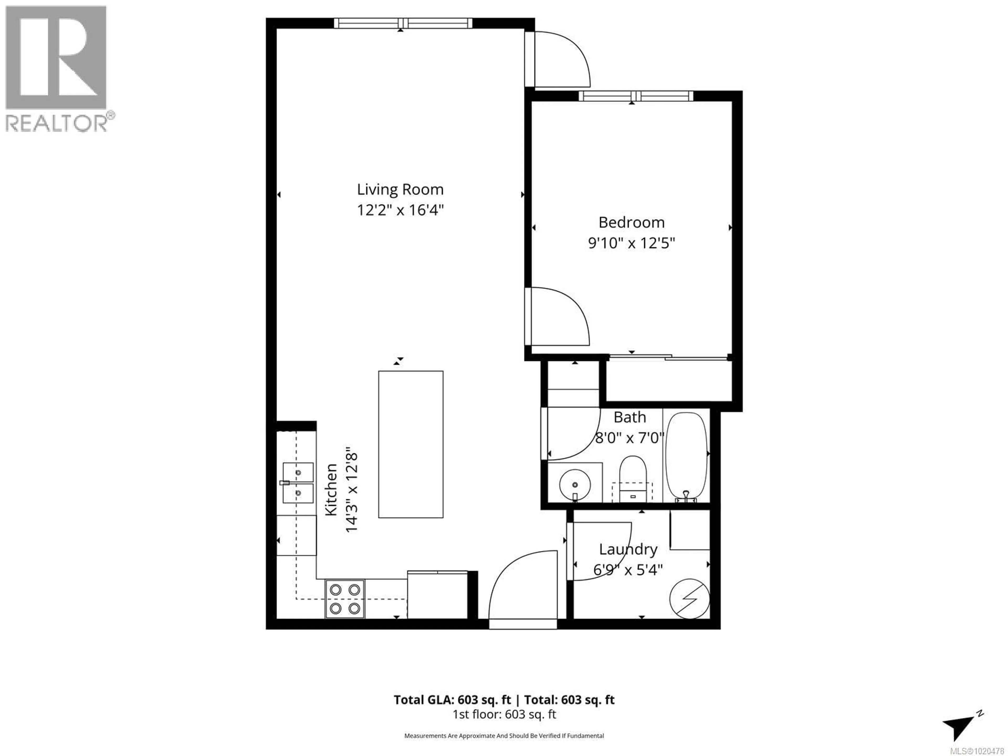 Floor plan for 112 - 4820 CEDAR RIDGE PLACE, Nanaimo British Columbia V9T0M7
