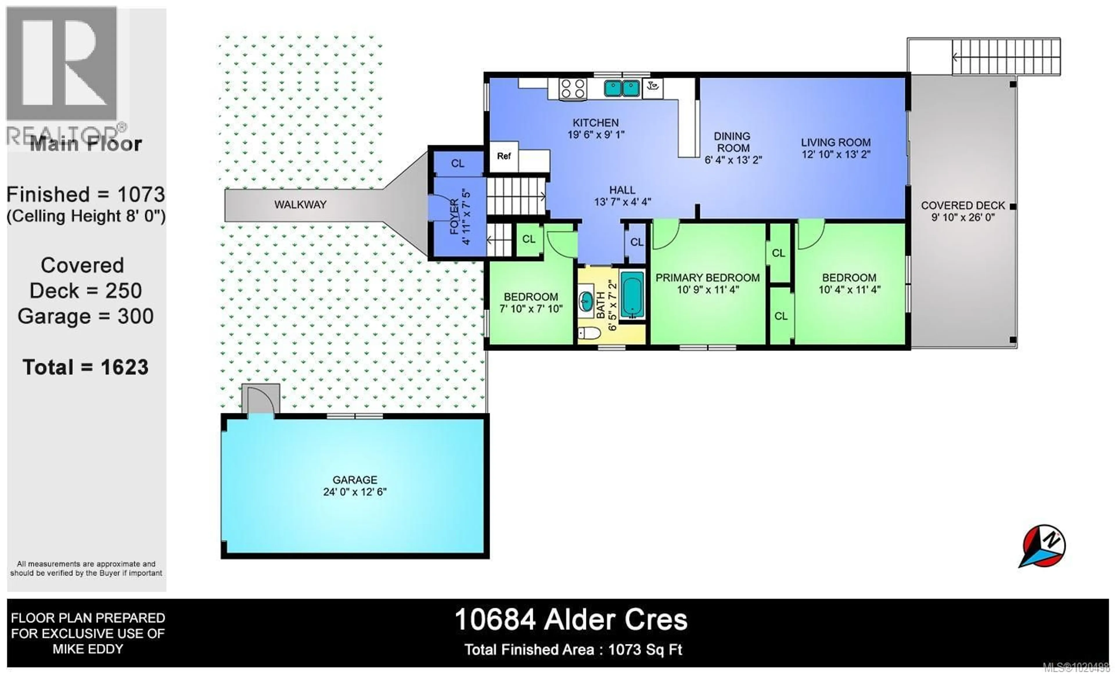 Floor plan for 10684 ALDER CRESCENT, Youbou British Columbia V0R3E1