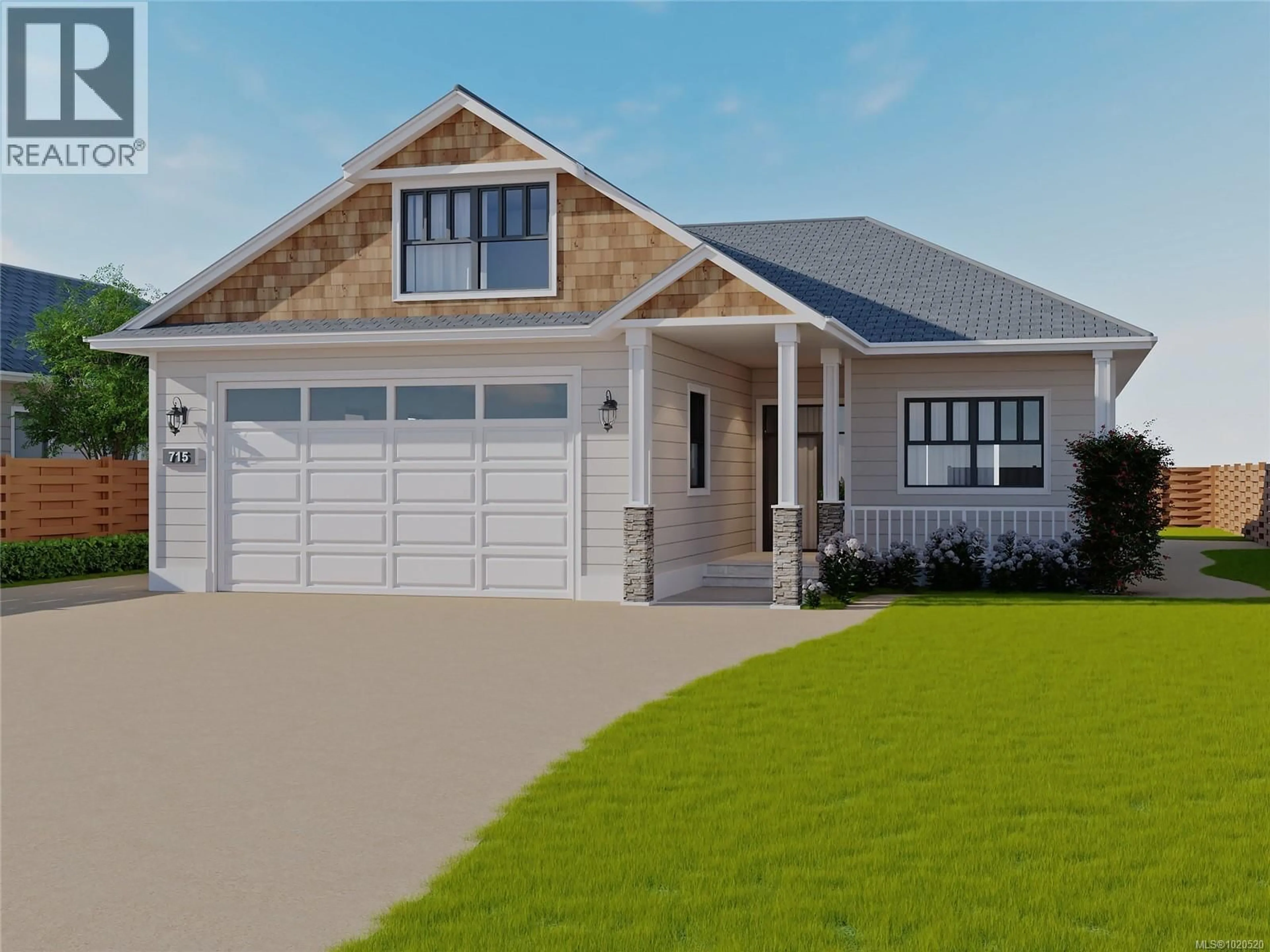 Home with vinyl exterior material, street for 715 DOEHLE AVENUE, Parksville British Columbia V9P2V1