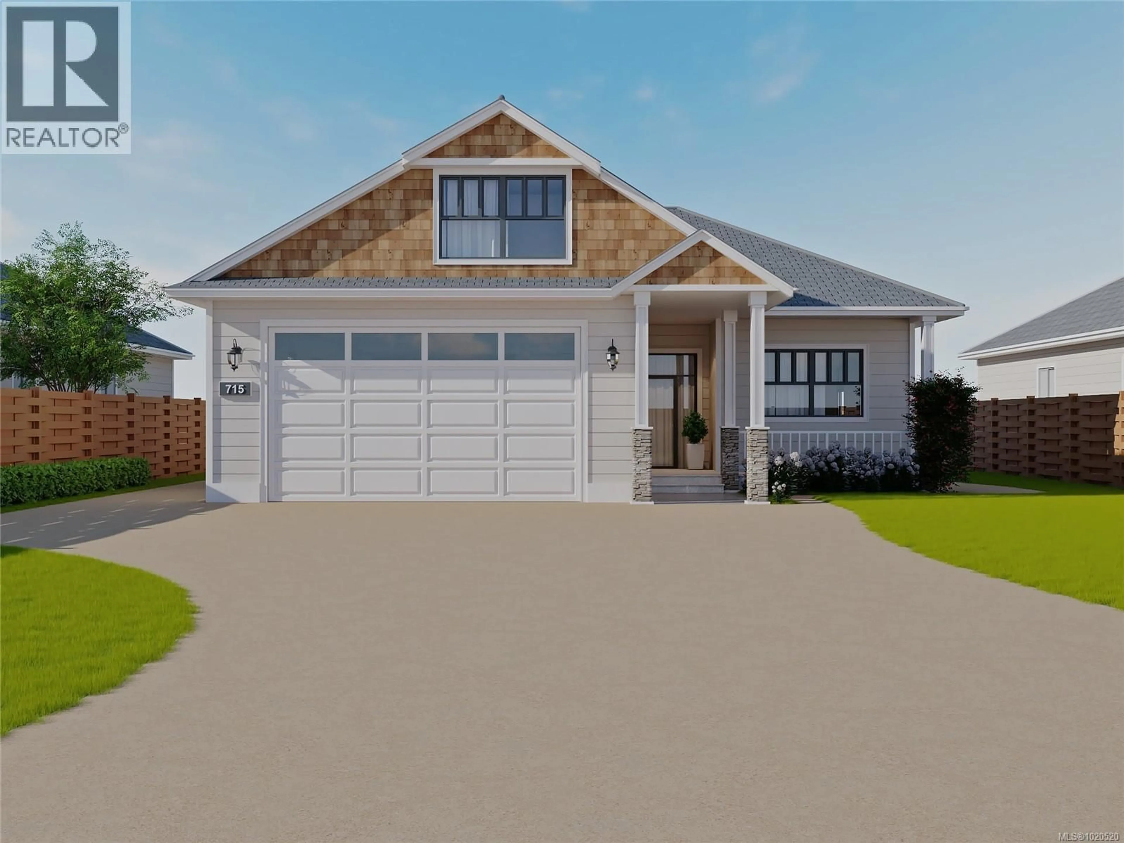 Home with vinyl exterior material, street for 715 DOEHLE AVENUE, Parksville British Columbia V9P2V1