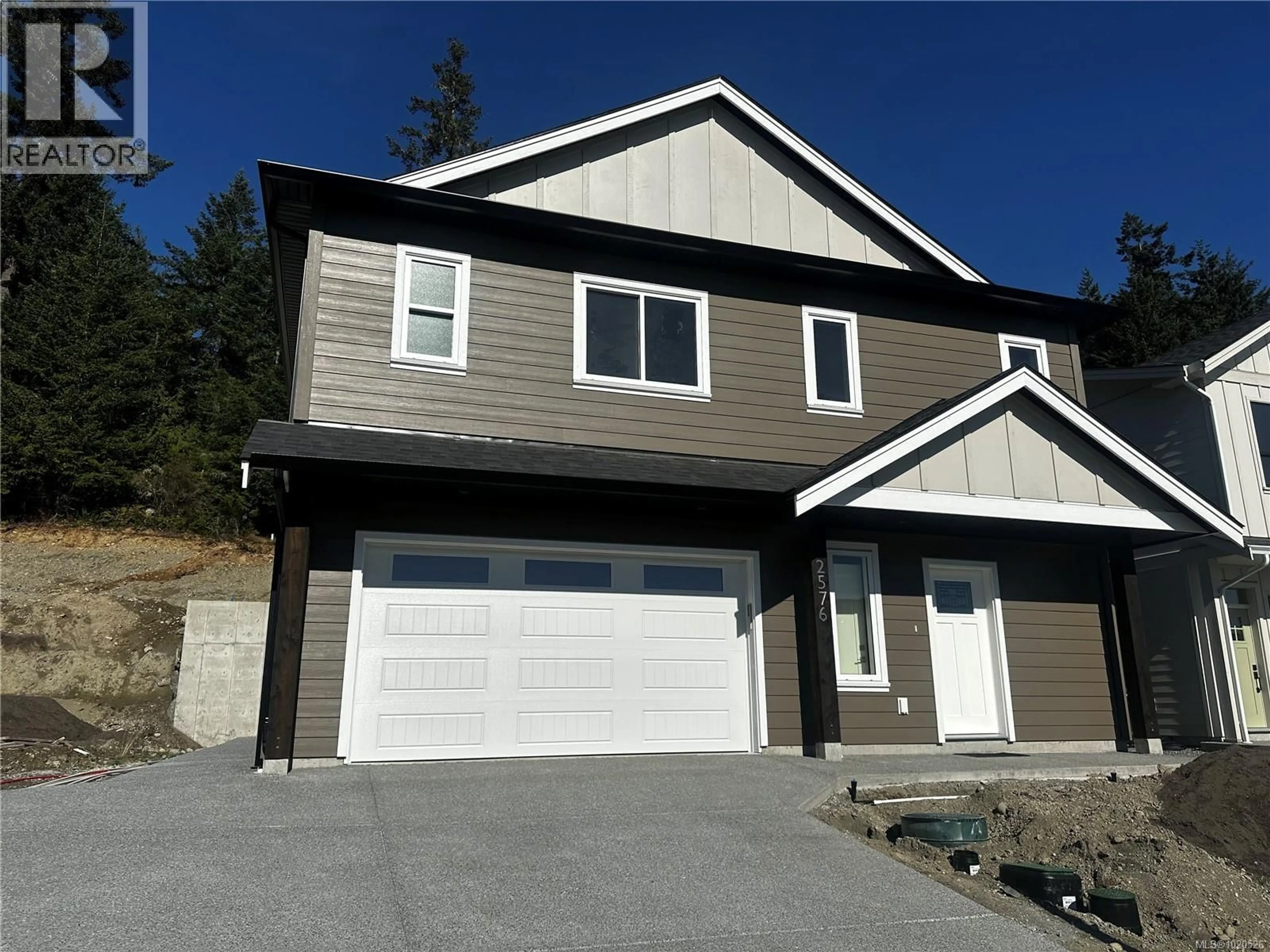 Home with vinyl exterior material, street for 2576 NICKSON WAY, Sooke British Columbia V9Z1P8