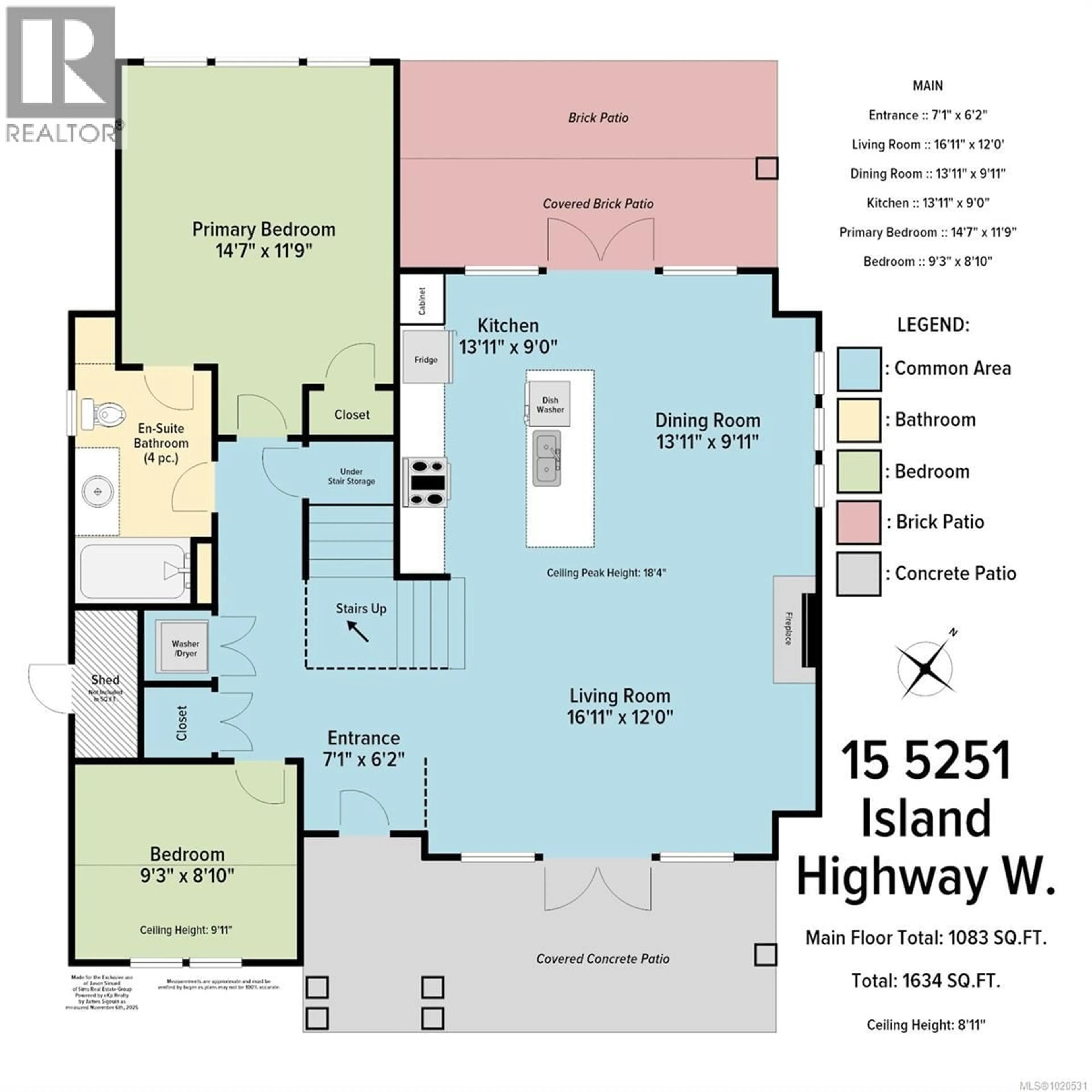 Floor plan for 15 - 5251 ISLAND HIGHWAY WEST, Qualicum Beach British Columbia V9K2C1