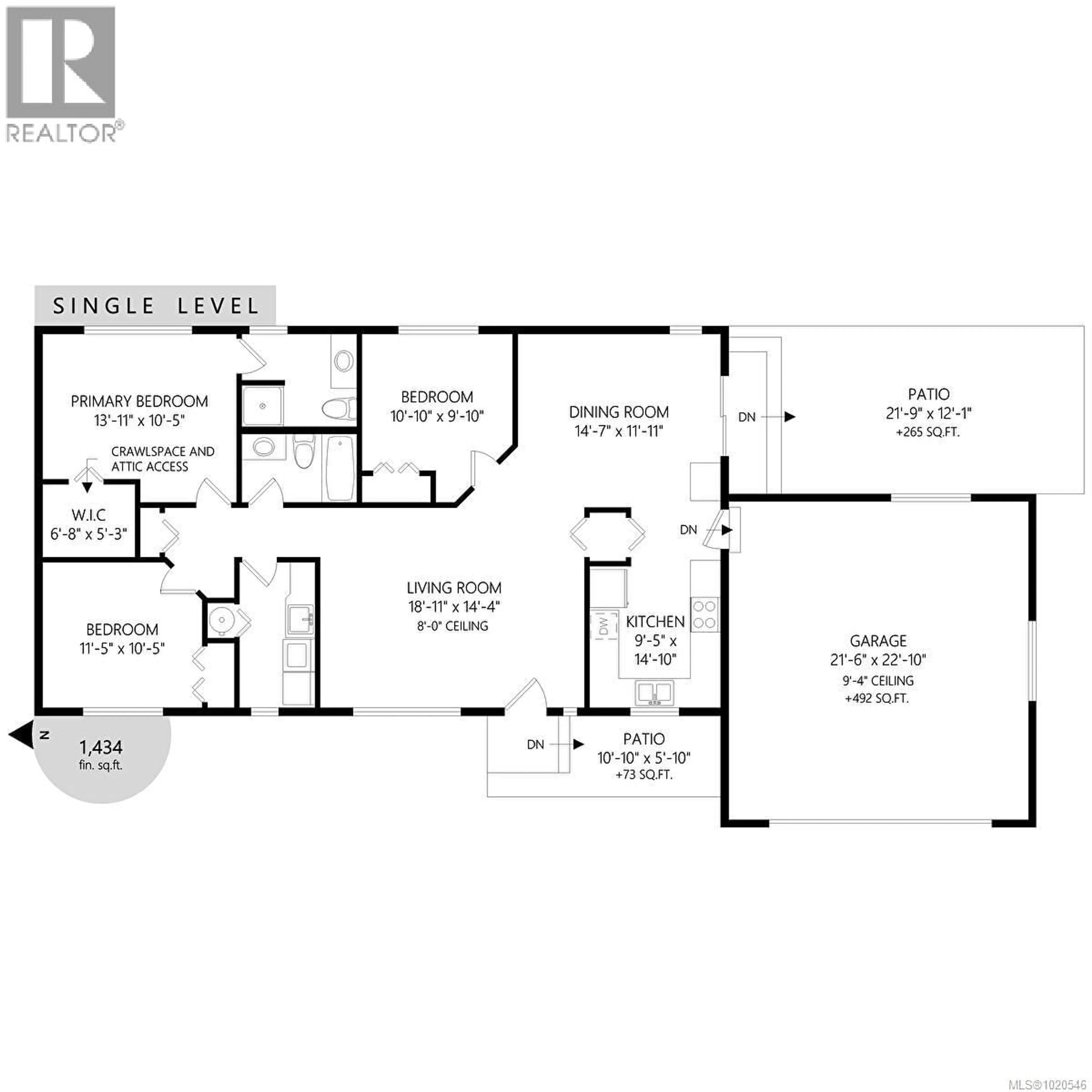 Floor plan for 185 HUSON ROAD, Qualicum Beach British Columbia V9K2A2