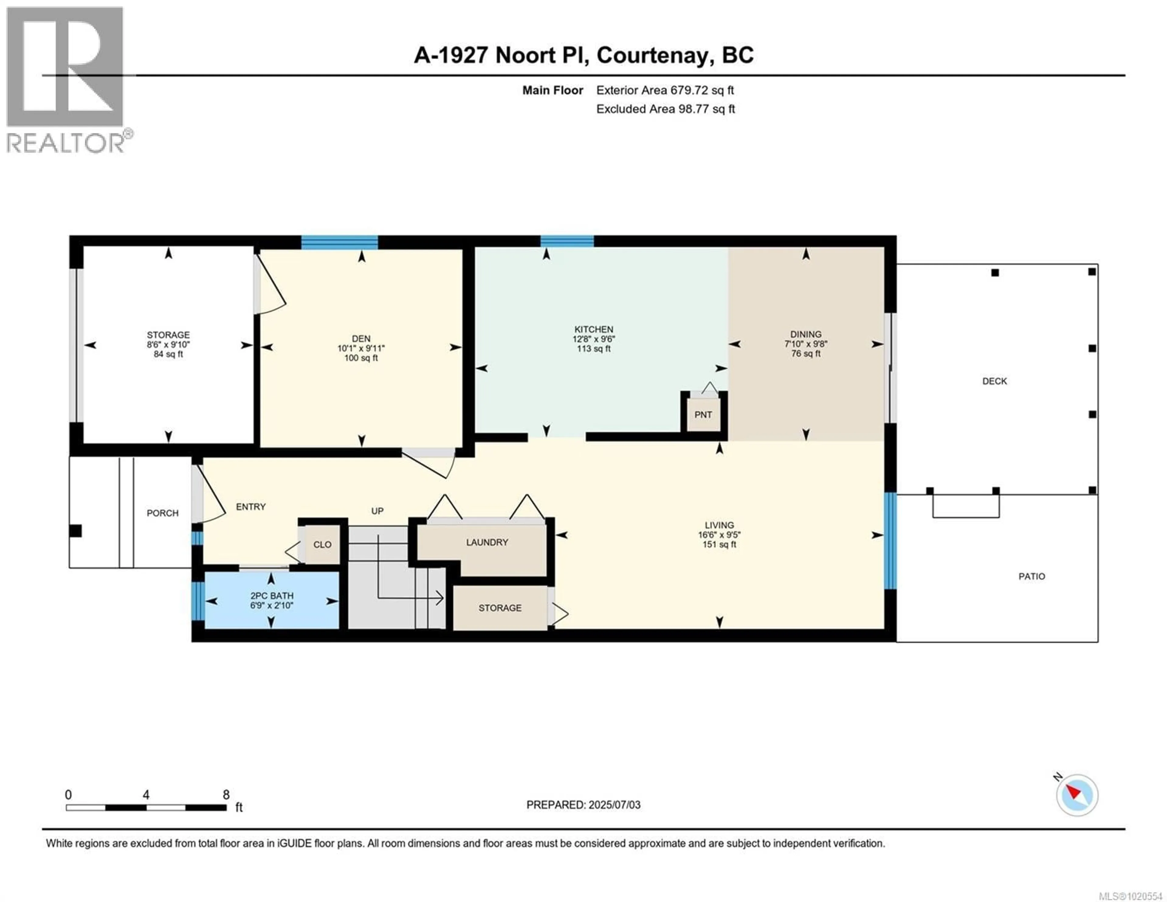 Floor plan for A - 1927 NOORT PLACE, Courtenay British Columbia V9N8Y5