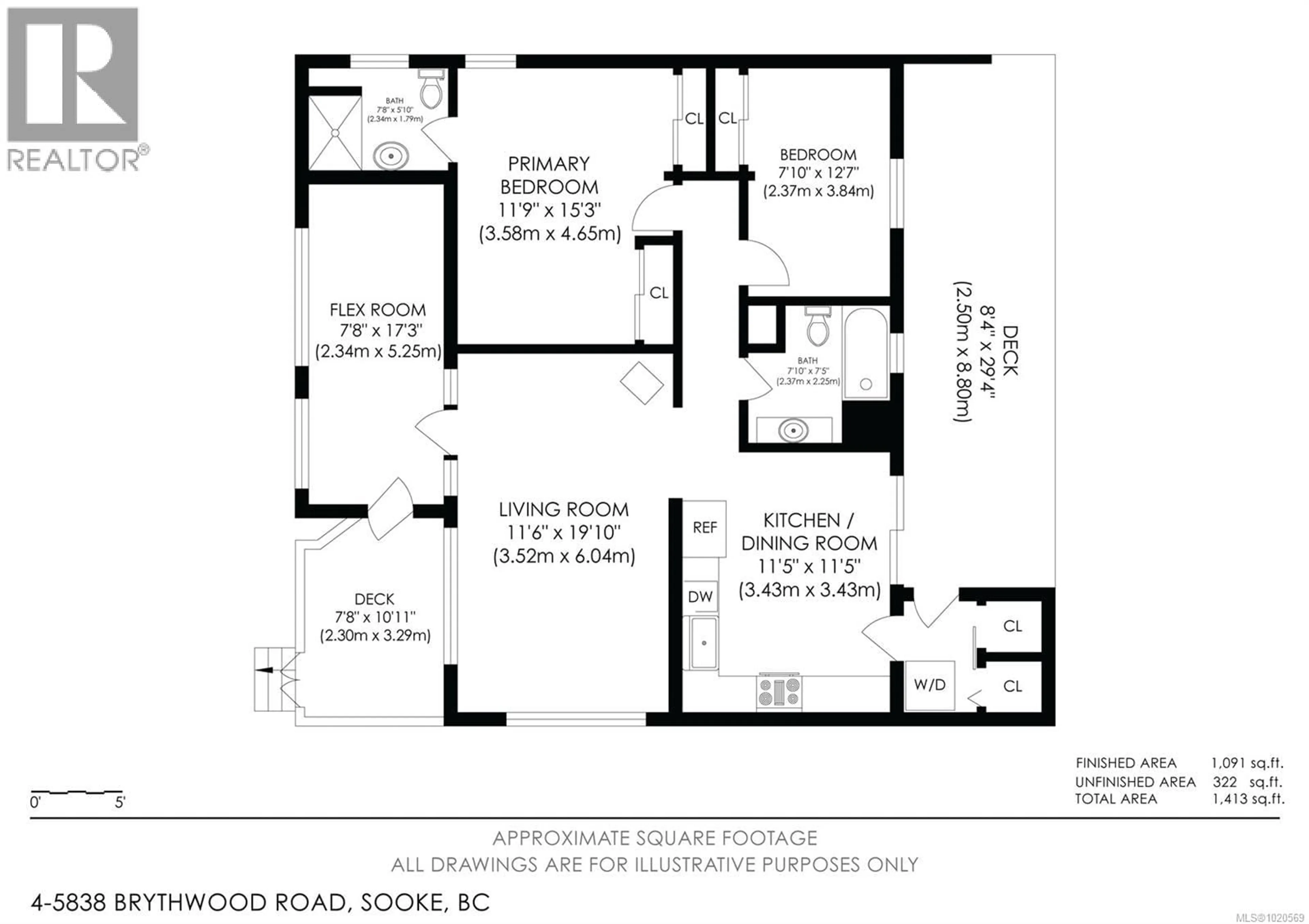 Floor plan for 4 - 5838 BLYTHWOOD ROAD, Sooke British Columbia V9Z0G2