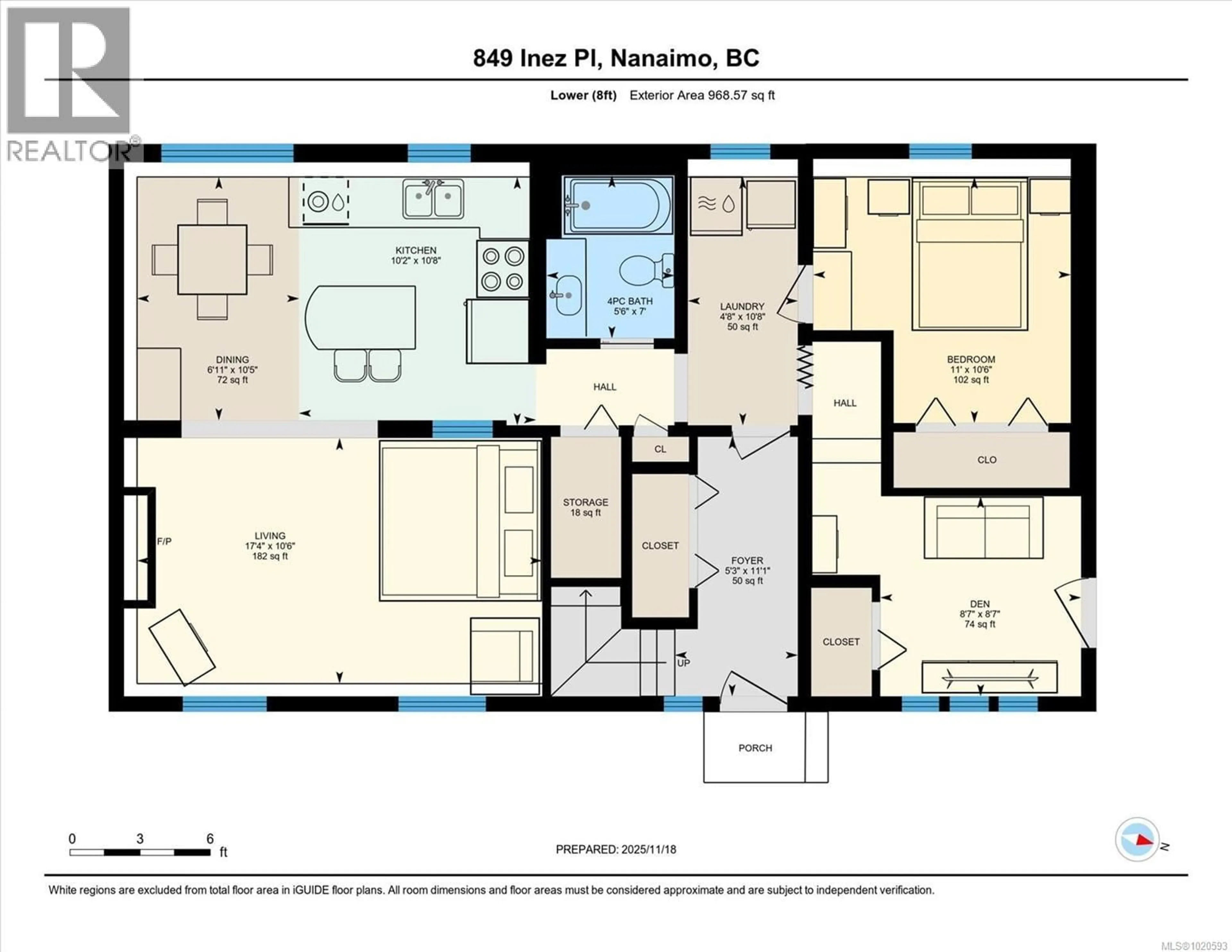 Floor plan for 849 INEZ PLACE, Nanaimo British Columbia V9R7A3