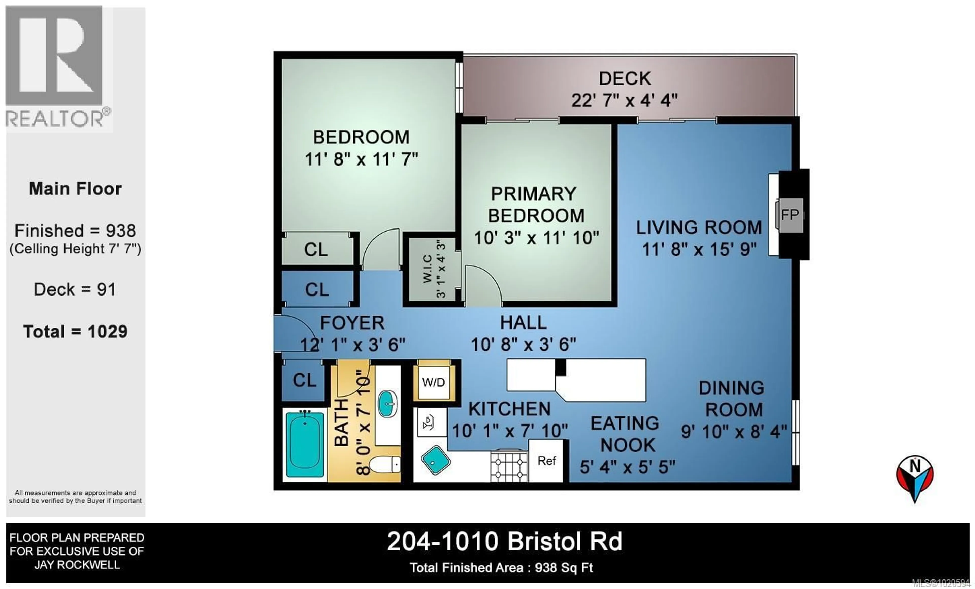 Floor plan for 204 - 1010 BRISTOL ROAD, Saanich British Columbia V8X4R8