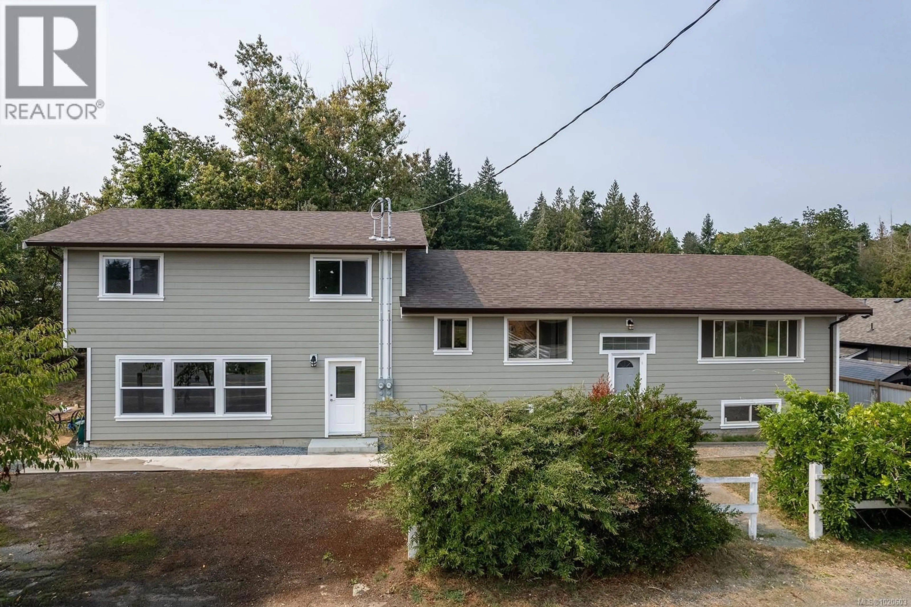 A pic from outside/outdoor area/front of a property/back of a property/a pic from drone, street for 9242 COTTONWOOD ROAD, Chemainus British Columbia V0R1K5