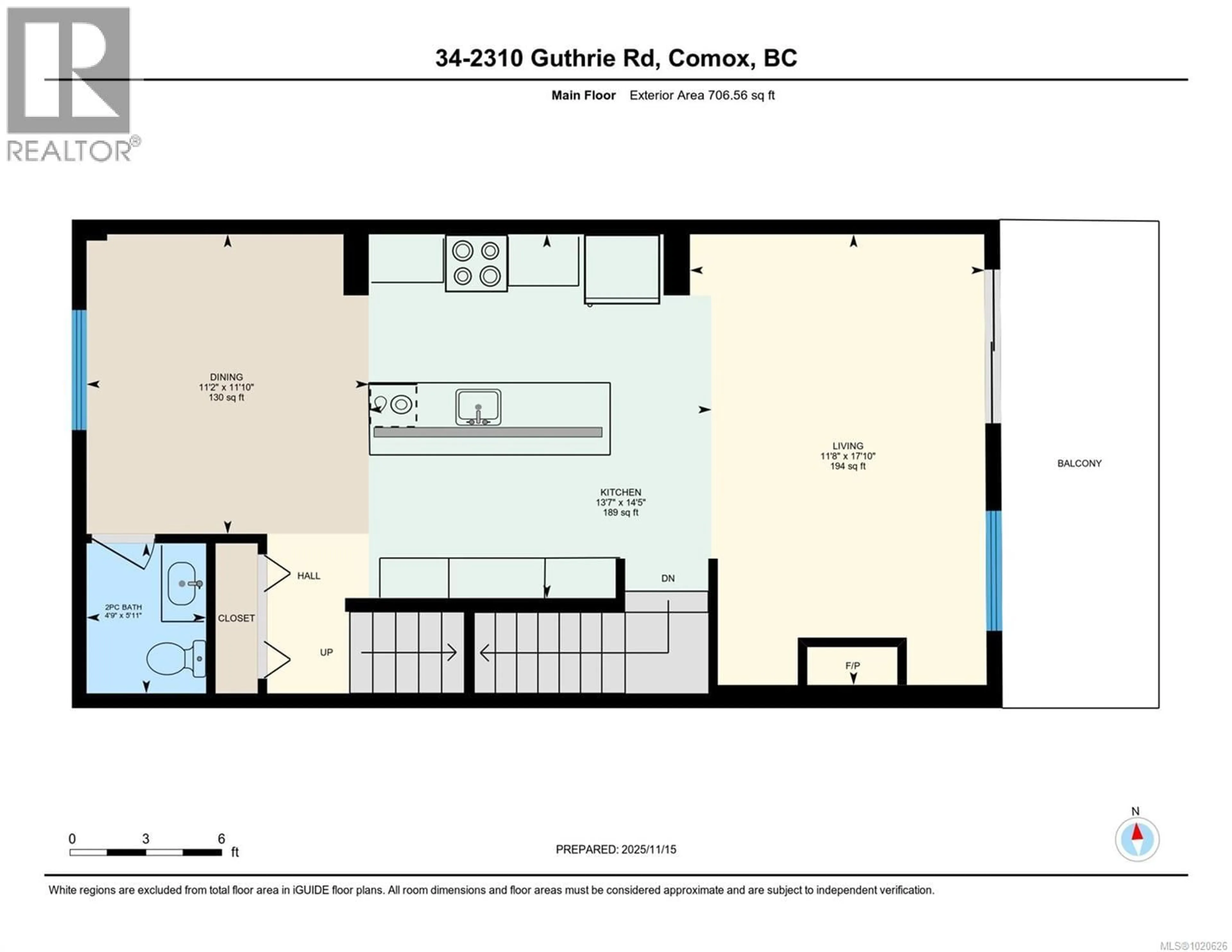 Floor plan for 34 - 2310 GUTHRIE ROAD, Comox British Columbia V9M0C6