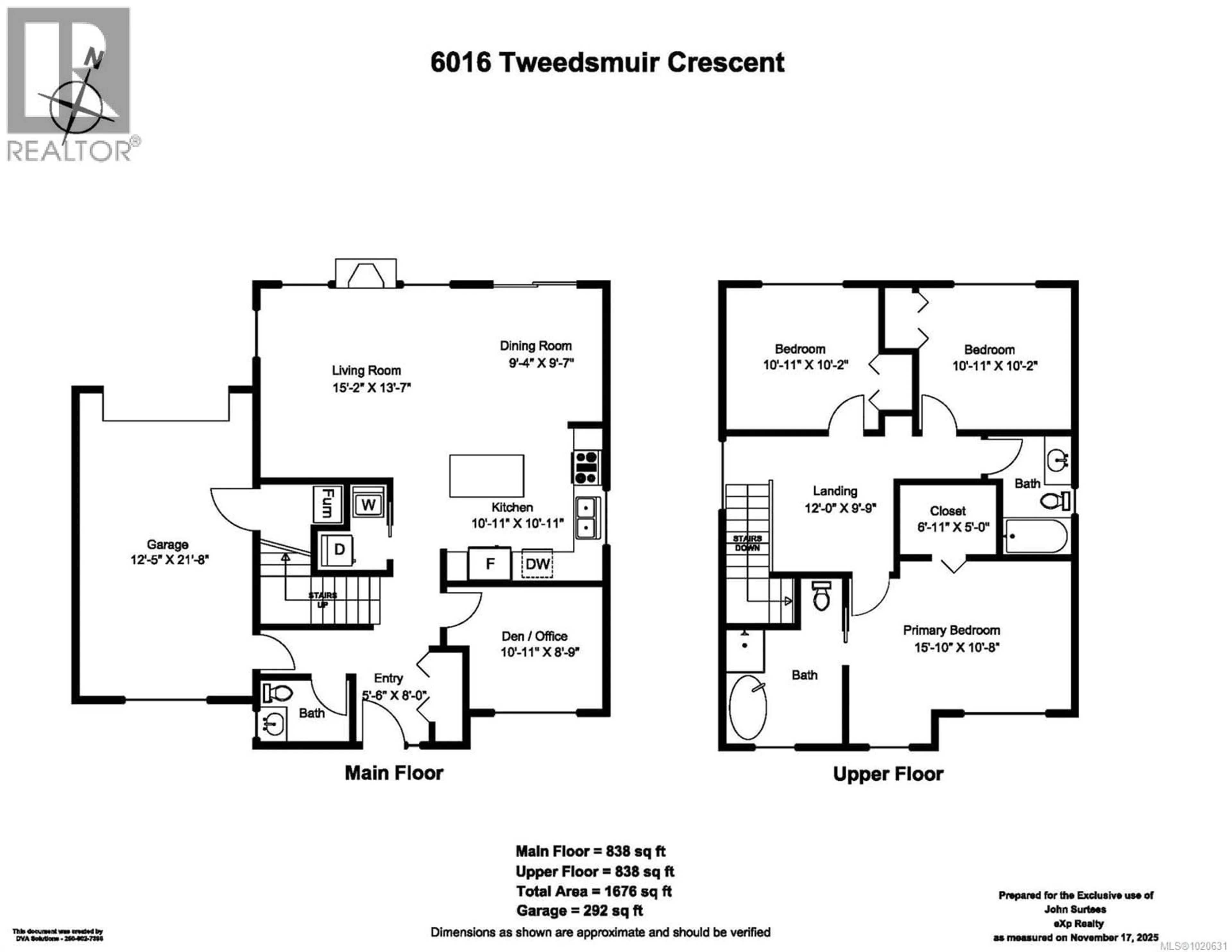 Floor plan for 6016 TWEEDSMUIR CRESCENT, Nanaimo British Columbia V9T5Y7