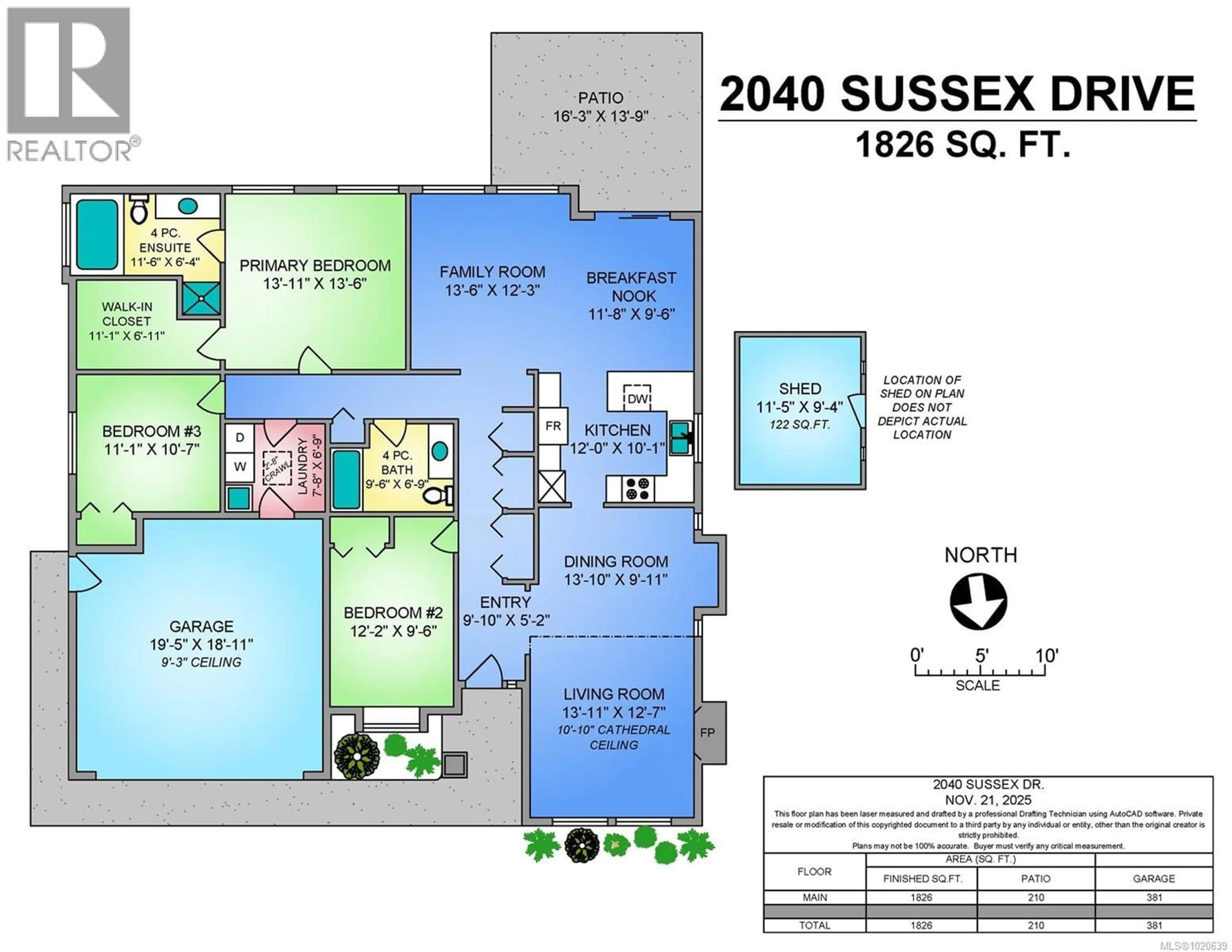 Floor plan for 2040 SUSSEX DRIVE, Courtenay British Columbia V9N3R3