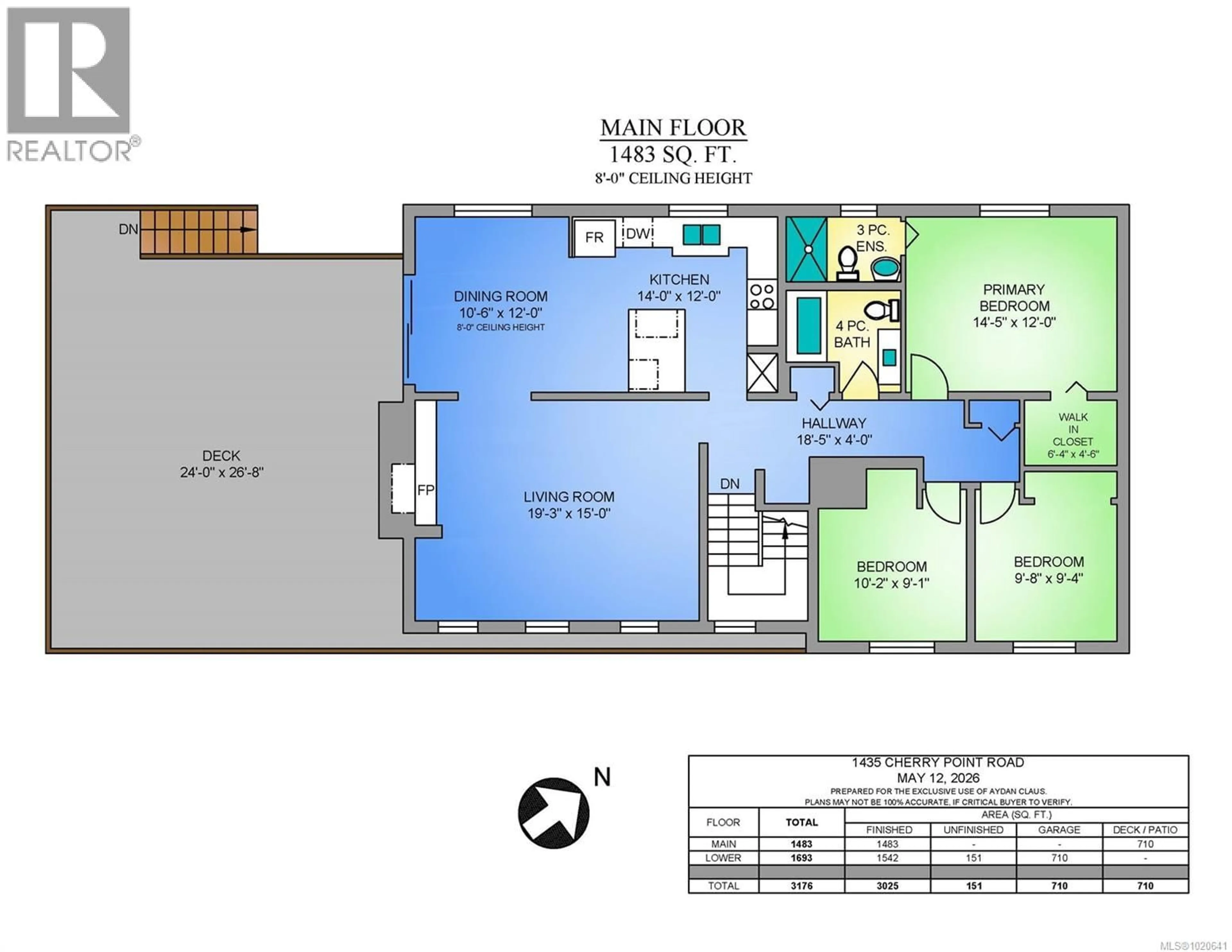 Floor plan for 1435 CHERRY POINT ROAD, Cowichan Bay British Columbia V0R1N2